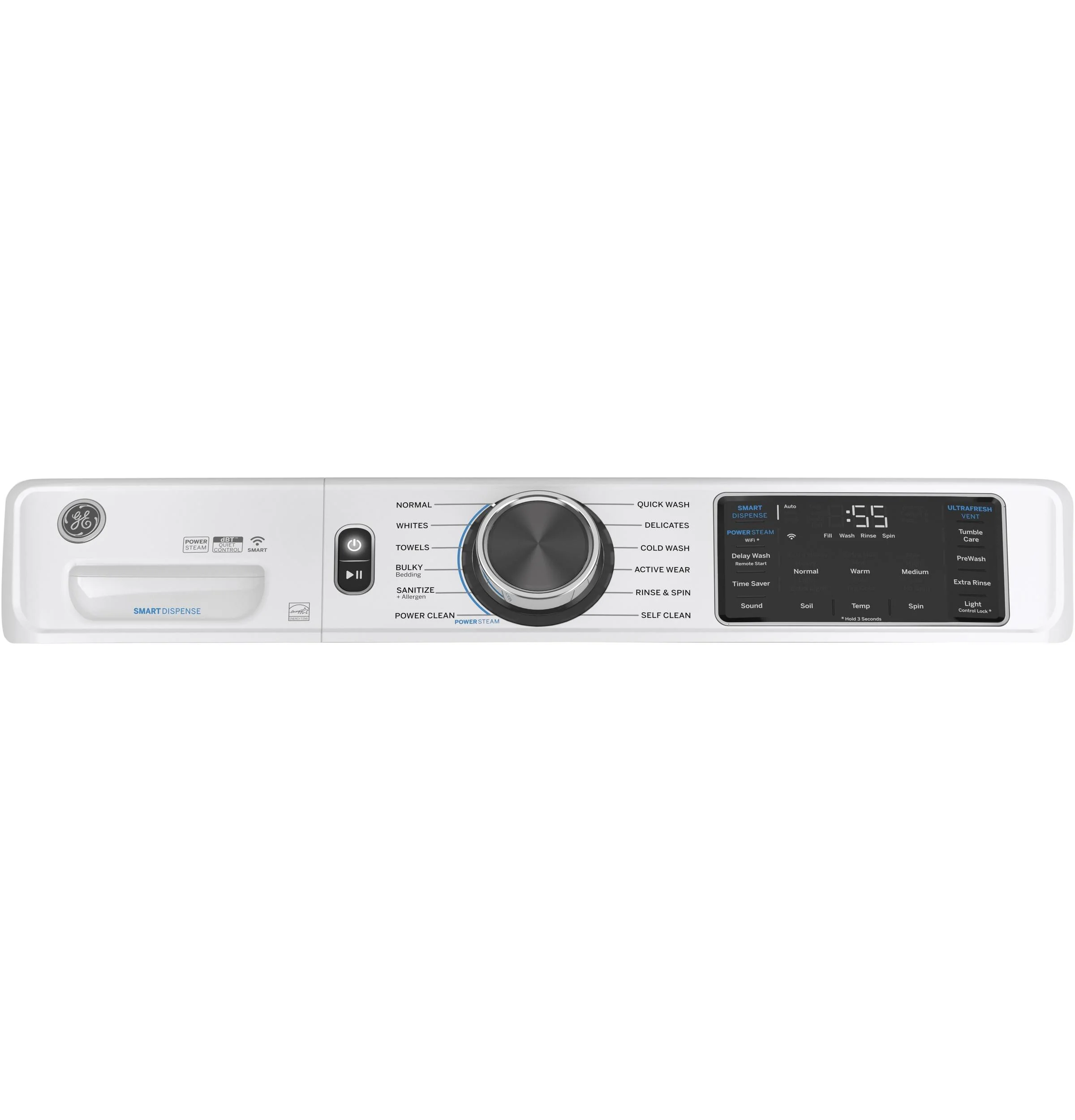 GE® 4.8 cu. ft. Capacity Smart Front Load ENERGY STAR® Steam Washer with SmartDispense™ UltraFresh Vent System with OdorBlock™ and Sanitize + Allergen - Image 26