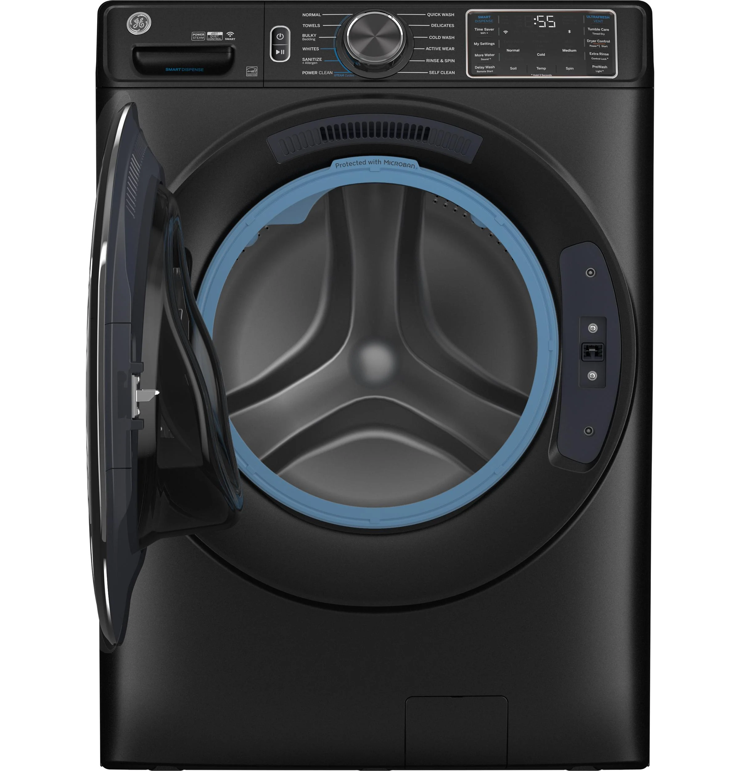 GFW655SPVDS GE® ENERGY STAR® 5.0 cu. ft. Capacity Smart Front Load Steam Washer with SmartDispense™ UltraFresh Vent System with OdorBlock™ and Steam - Image 3