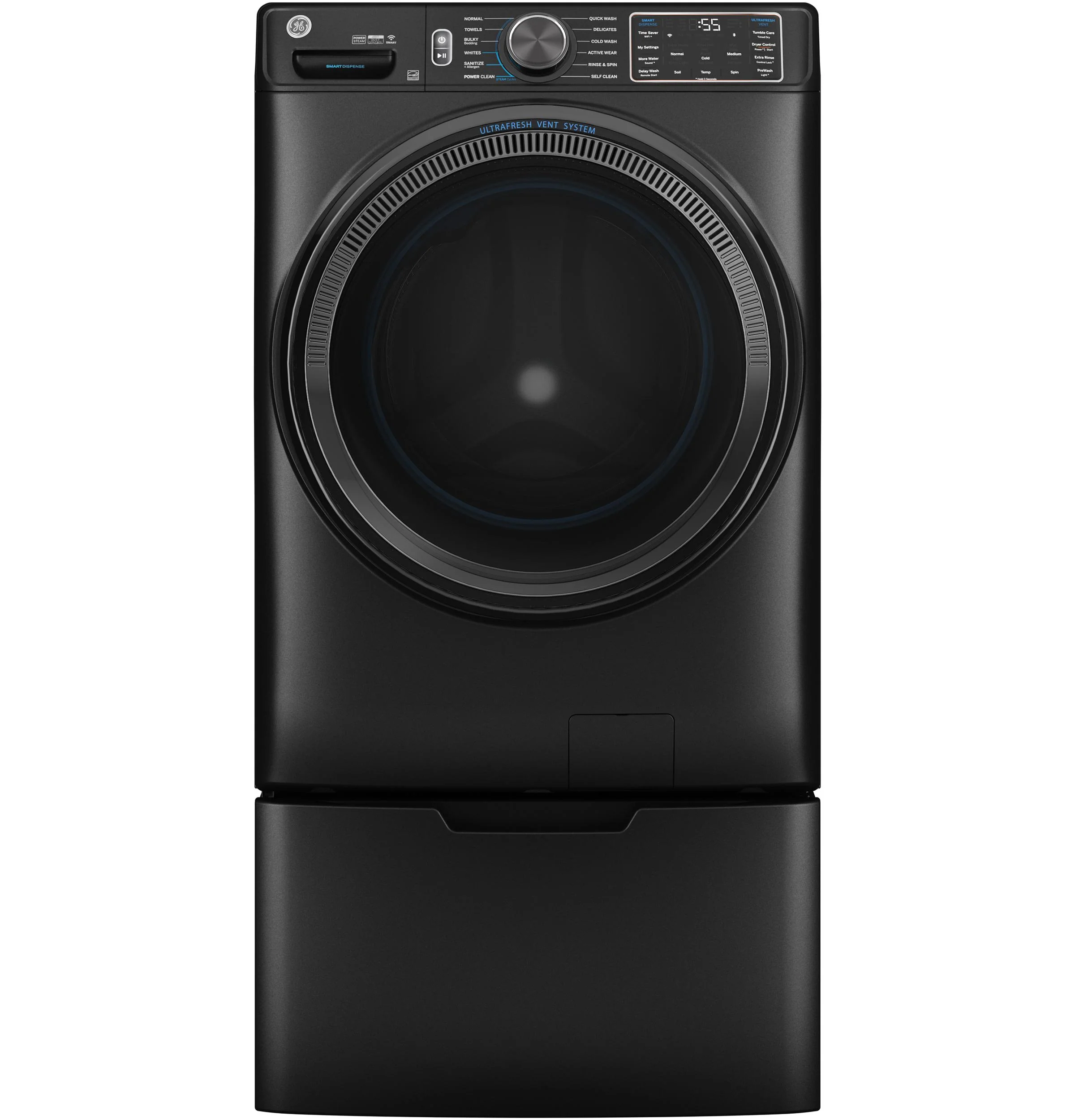 GFW655SPVDS GE® ENERGY STAR® 5.0 cu. ft. Capacity Smart Front Load Steam Washer with SmartDispense™ UltraFresh Vent System with OdorBlock™ and Steam - Image 4
