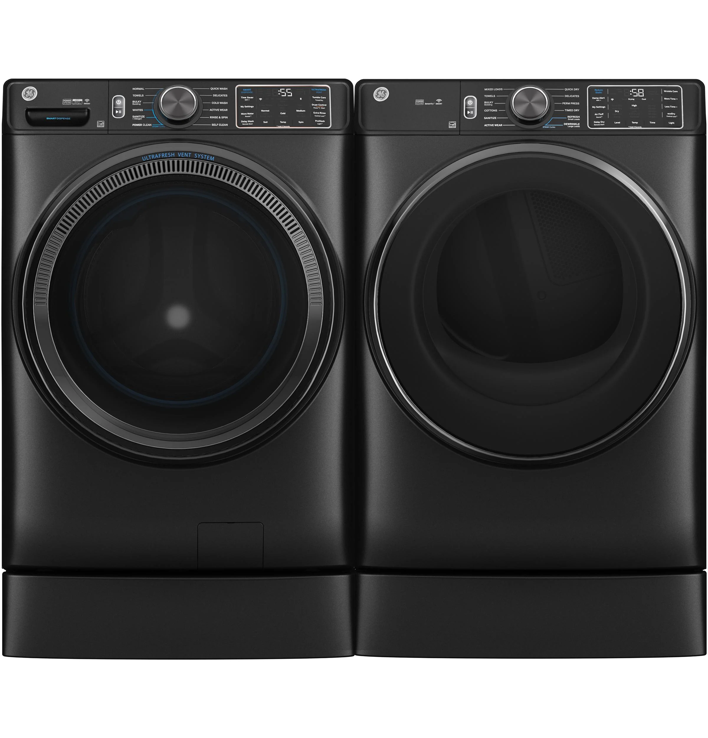 GFW655SPVDS GE® ENERGY STAR® 5.0 cu. ft. Capacity Smart Front Load Steam Washer with SmartDispense™ UltraFresh Vent System with OdorBlock™ and Steam - Image 7