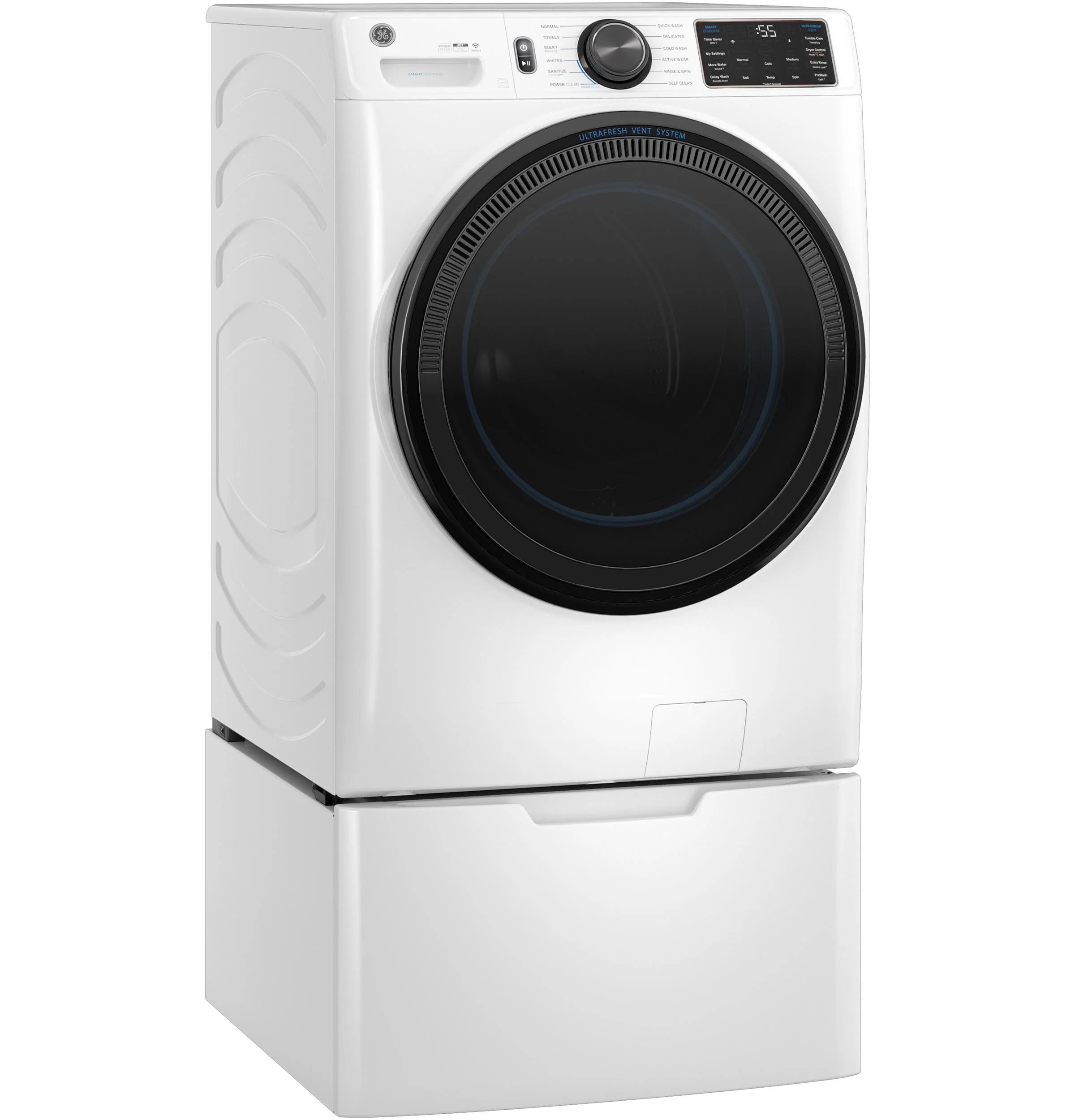 GFW655SSVWW GE® ENERGY STAR® 5.0 cu. ft. Capacity Smart Front Load Steam Washer with SmartDispense™ UltraFresh Vent System with OdorBlock™ and Steam - Image 12