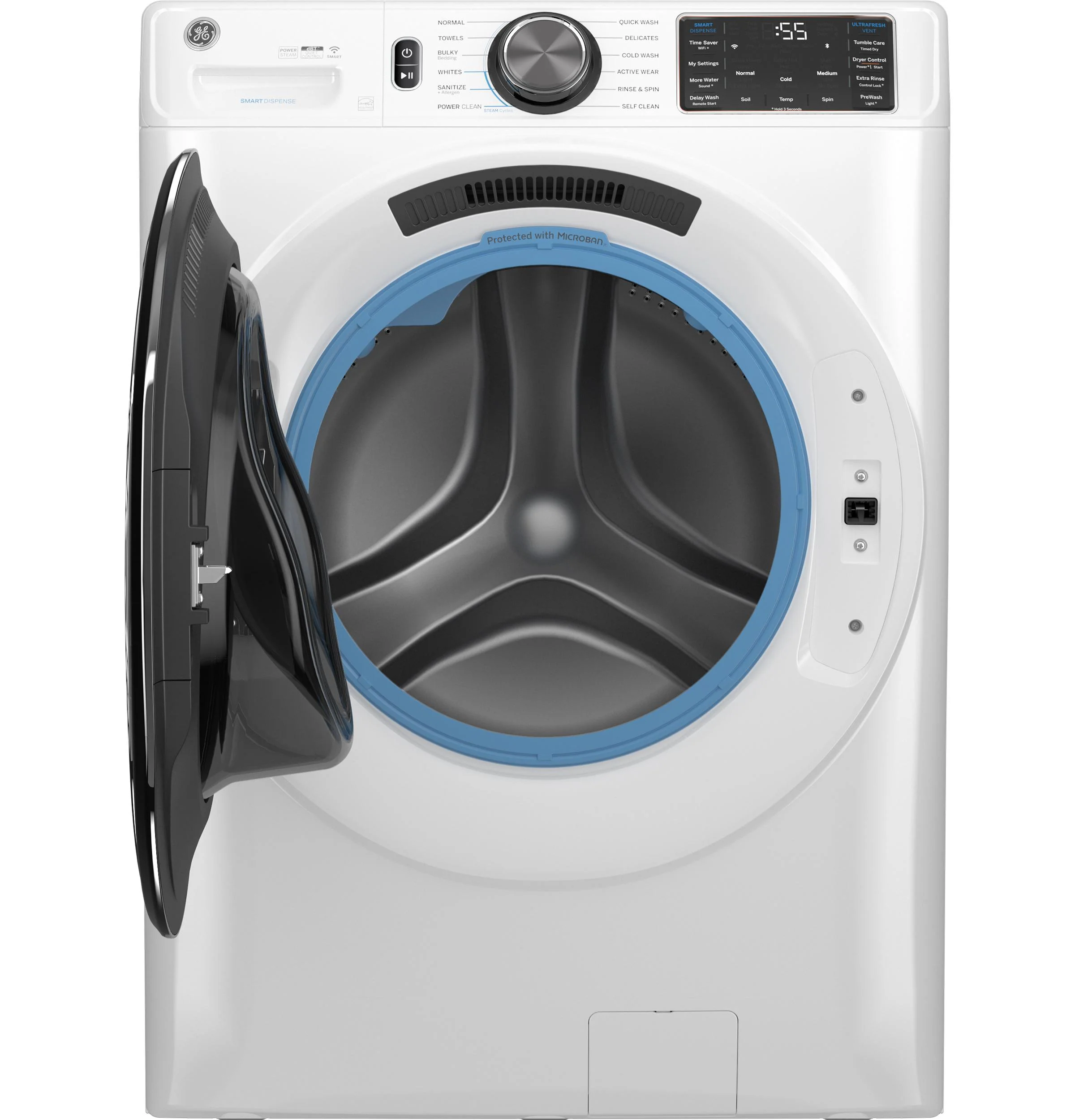 GFW655SSVWW GE® ENERGY STAR® 5.0 cu. ft. Capacity Smart Front Load Steam Washer with SmartDispense™ UltraFresh Vent System with OdorBlock™ and Steam - Image 2