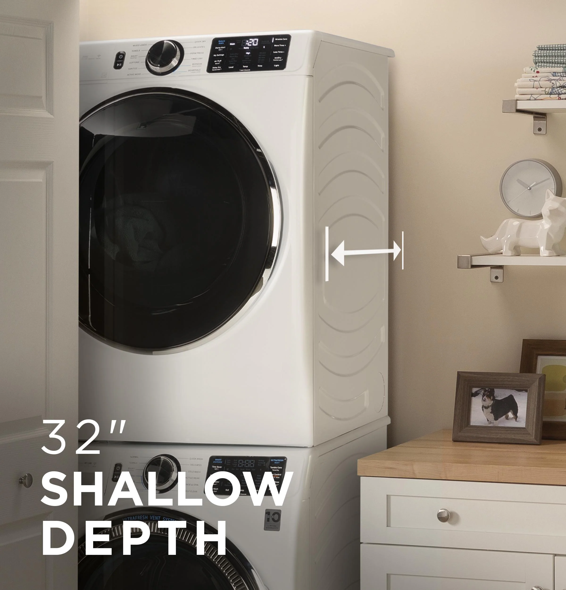 GFW655SSVWW GE® ENERGY STAR® 5.0 cu. ft. Capacity Smart Front Load Steam Washer with SmartDispense™ UltraFresh Vent System with OdorBlock™ and Steam - Image 9