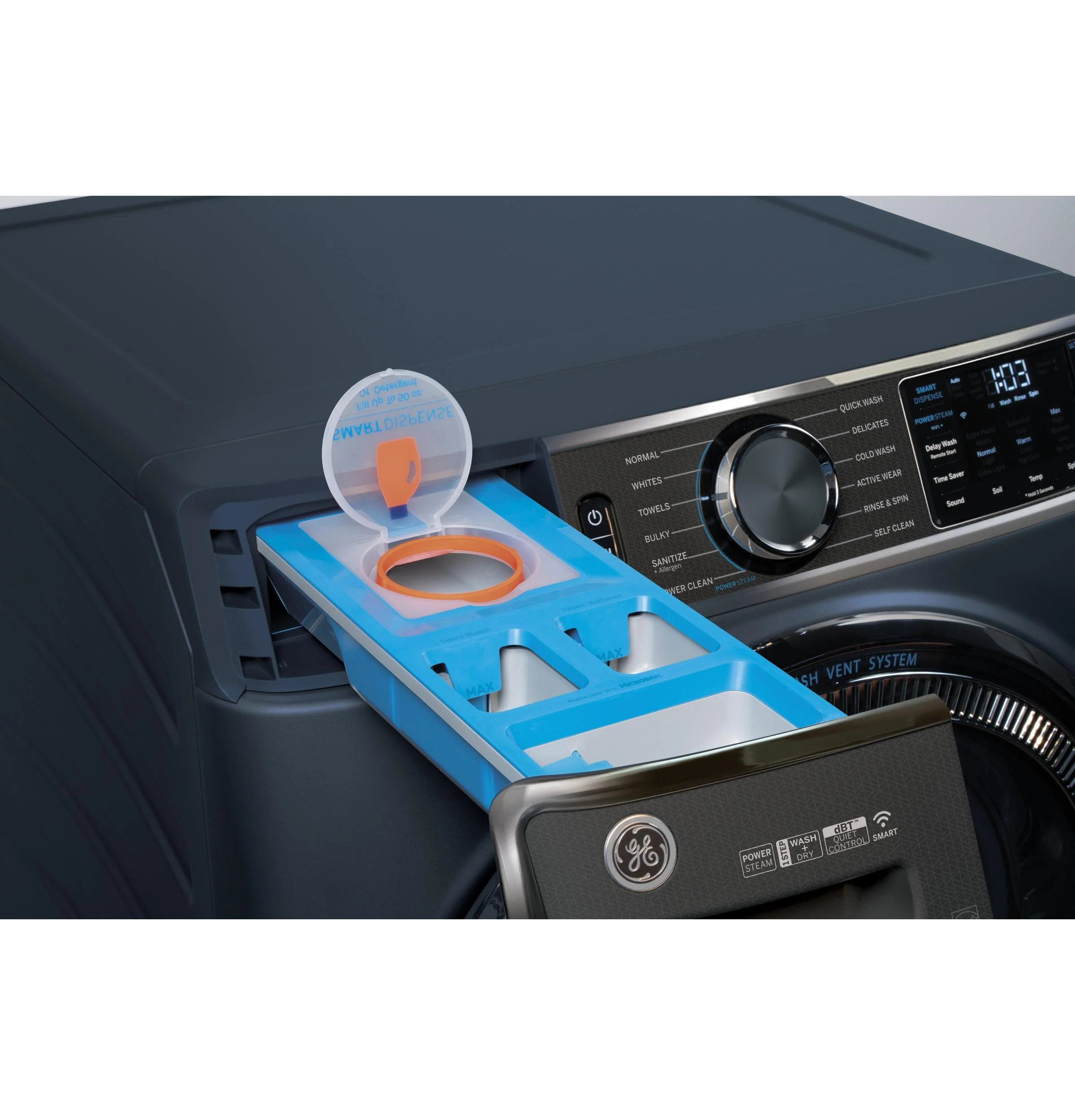 GE® ENERGY STAR® 5.0 cu. ft. Capacity Smart Front Load Steam Washer with SmartDispense™ UltraFresh Vent System with OdorBlock™ and Sanitize   Allergen - Image 16