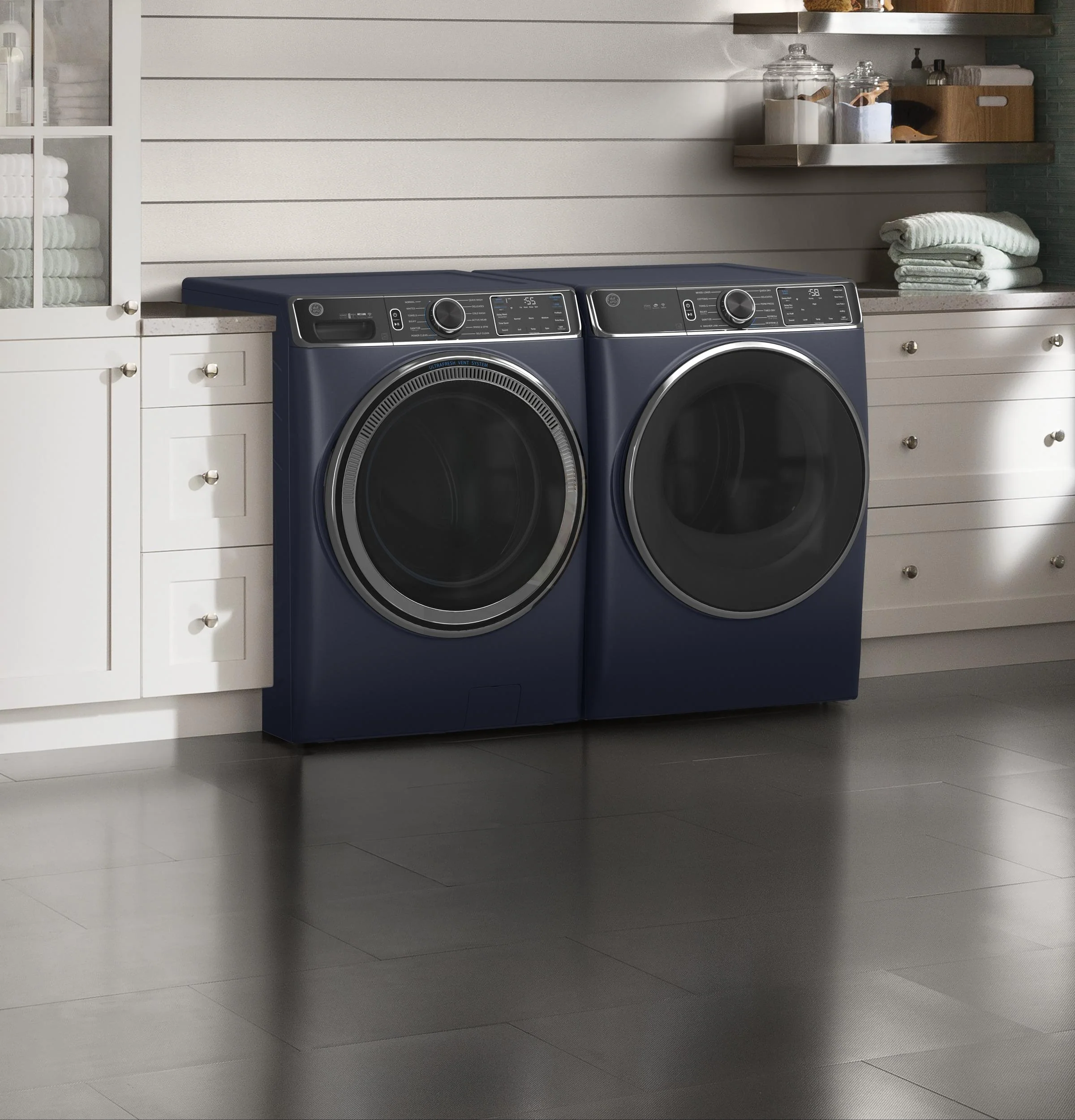 GE® ENERGY STAR® 5.0 cu. ft. Capacity Smart Front Load Steam Washer with SmartDispense™ UltraFresh Vent System with OdorBlock™ and Sanitize   Allergen - Image 30