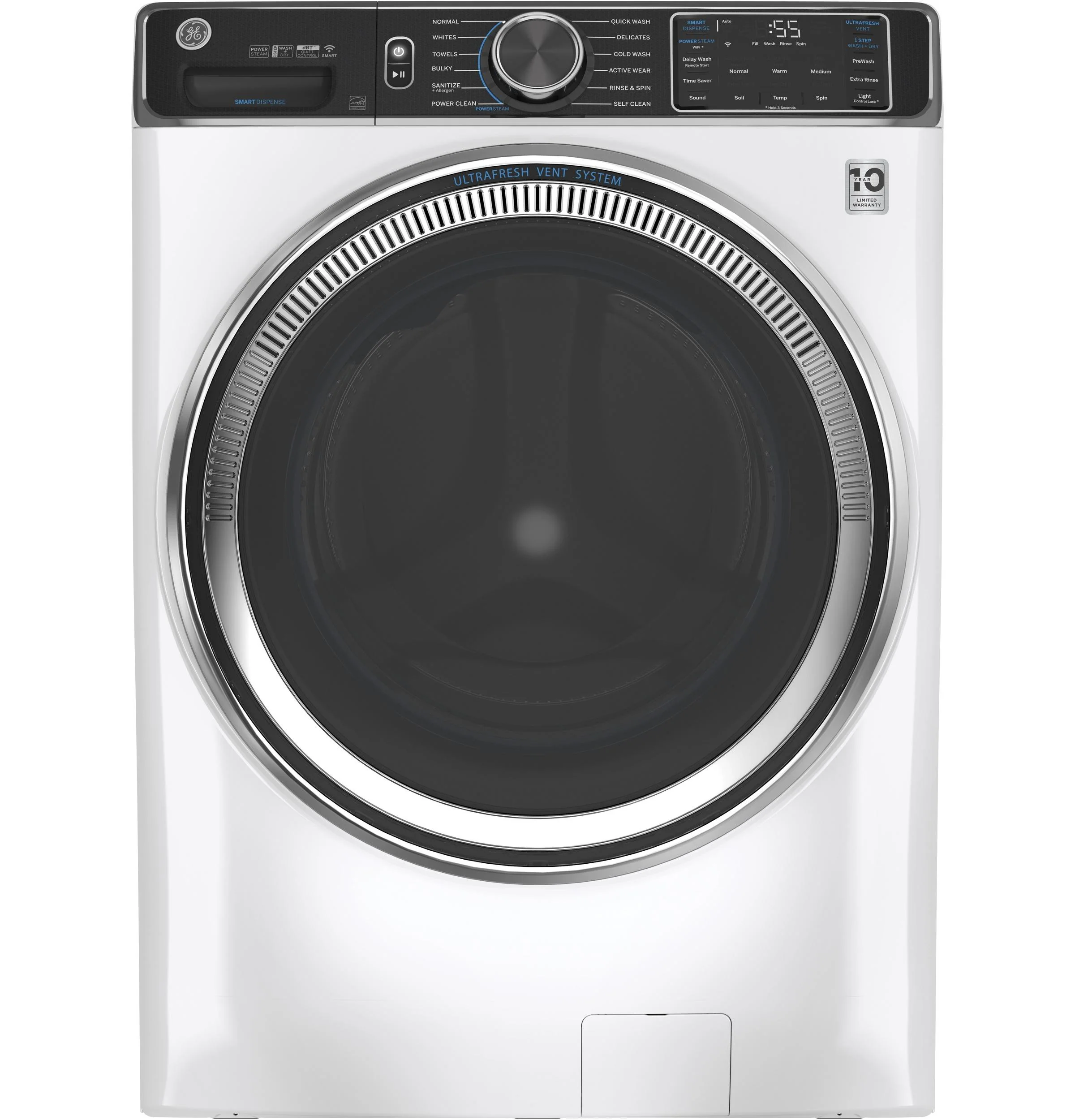 GE® ENERGY STAR® 5.0 cu. ft. Capacity Smart Front Load Steam Washer with SmartDispense™ UltraFresh Vent System with OdorBlock™ and Sanitize   Allergen - Image 21