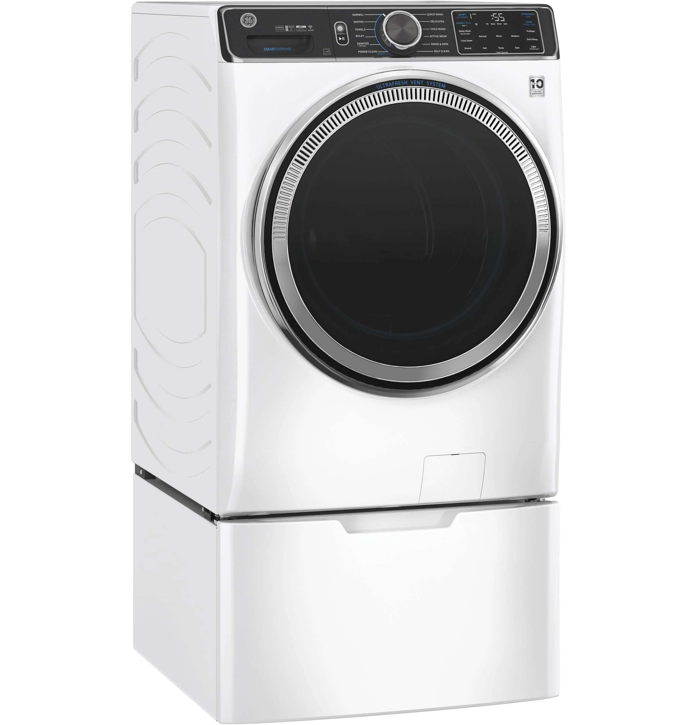 GE® ENERGY STAR® 5.0 cu. ft. Capacity Smart Front Load Steam Washer with SmartDispense™ UltraFresh Vent System with OdorBlock™ and Sanitize   Allergen - Image 24