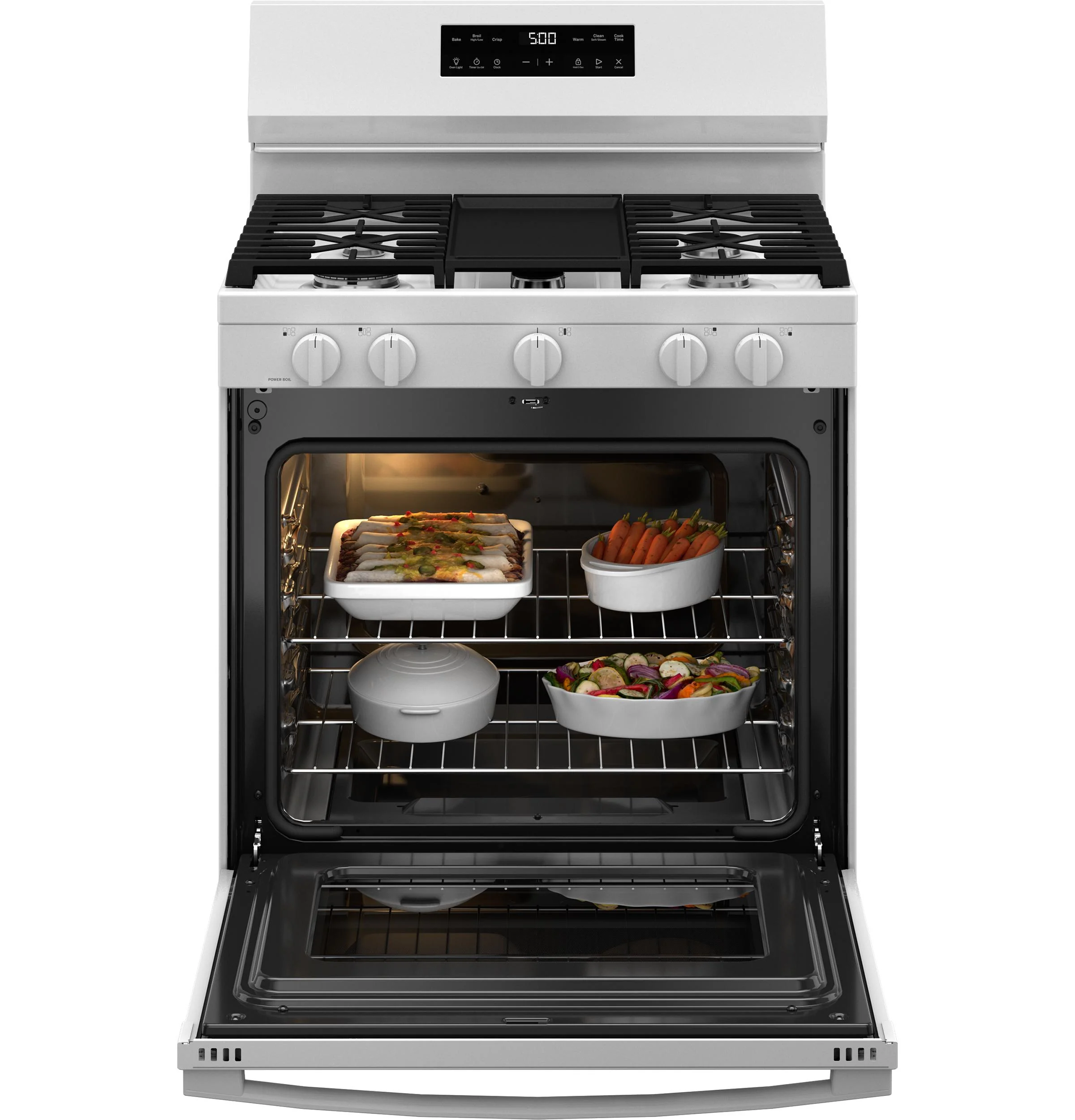 GGF500PVWW GE® 30" Free-Standing Gas Range with Crisp Mode - Image 4
