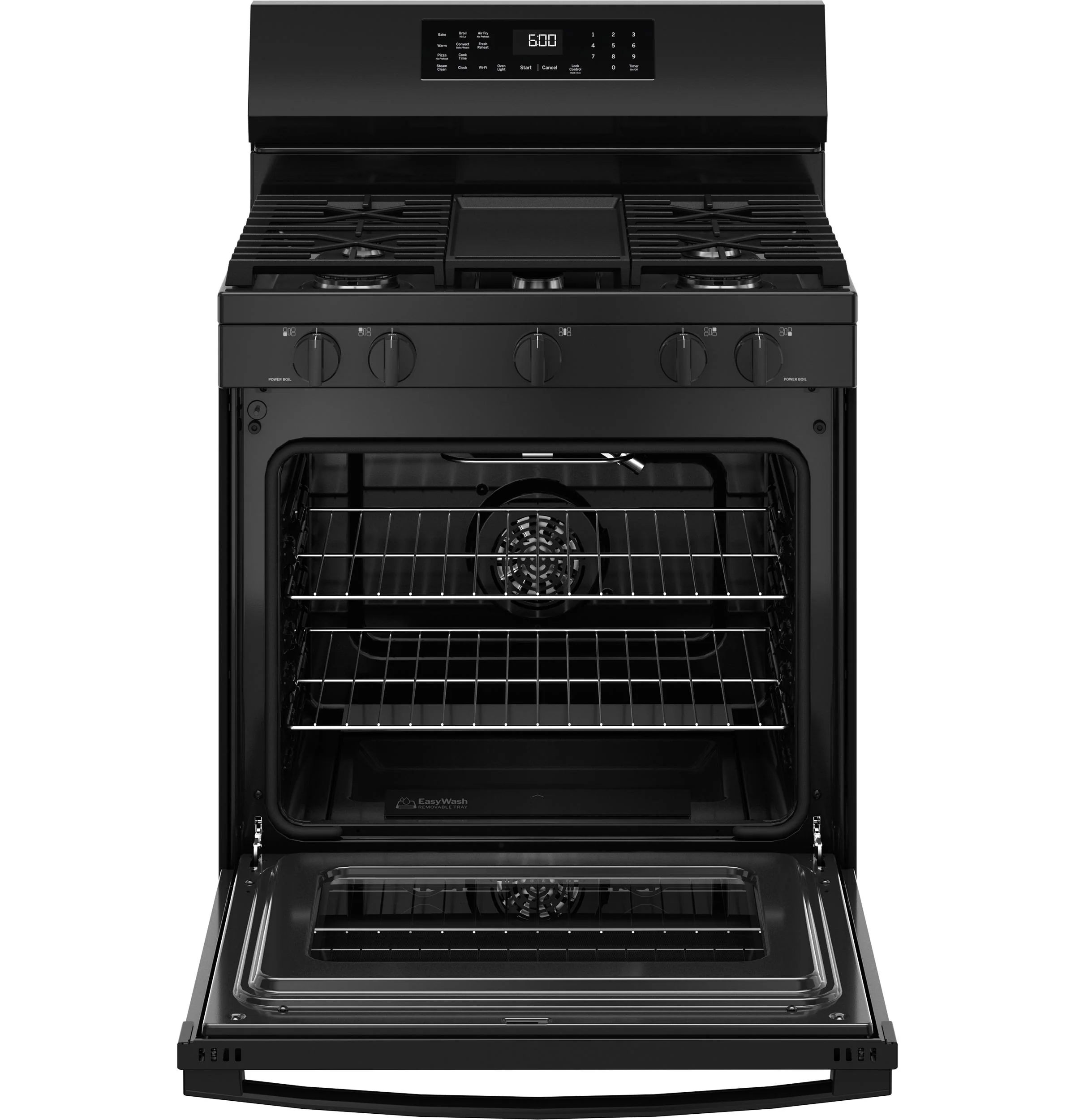 GGF600AVBB GE® 30" Free-Standing Gas Convection Range with No Preheat Air Fry and EasyWash™ Oven Tray - Image 3