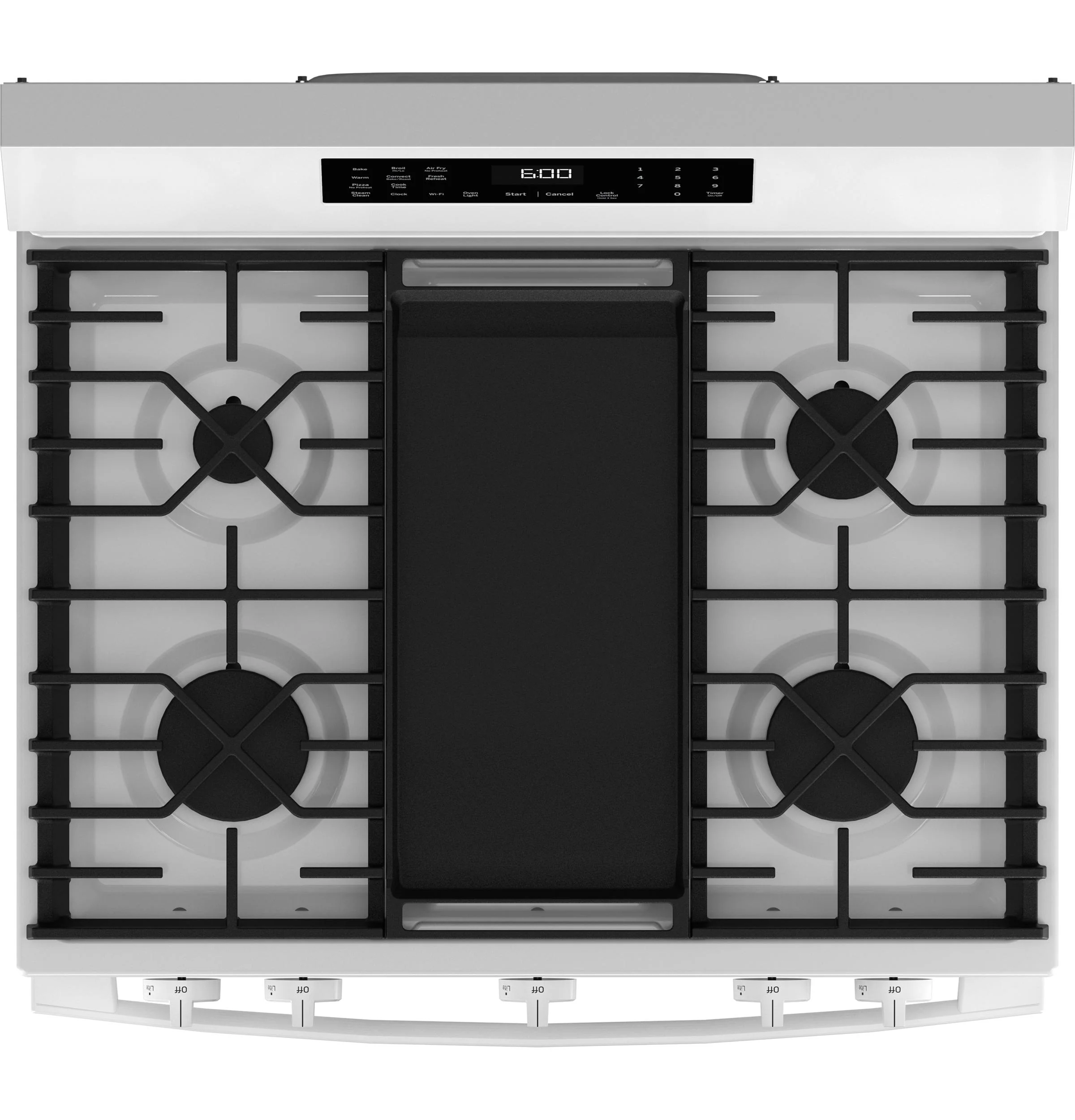GGF600AVWW GE® 30" Free-Standing Gas Convection Range with No Preheat Air Fry and EasyWash™ Oven Tray - Image 2