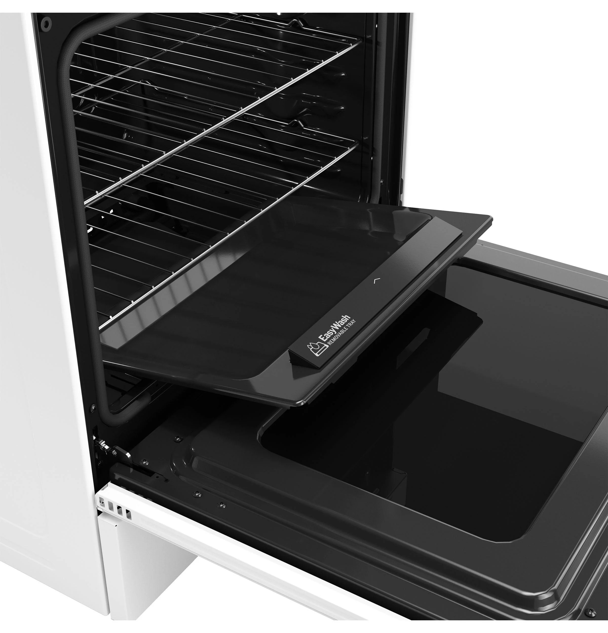 GGF600AVWW GE® 30" Free-Standing Gas Convection Range with No Preheat Air Fry and EasyWash™ Oven Tray - Image 7