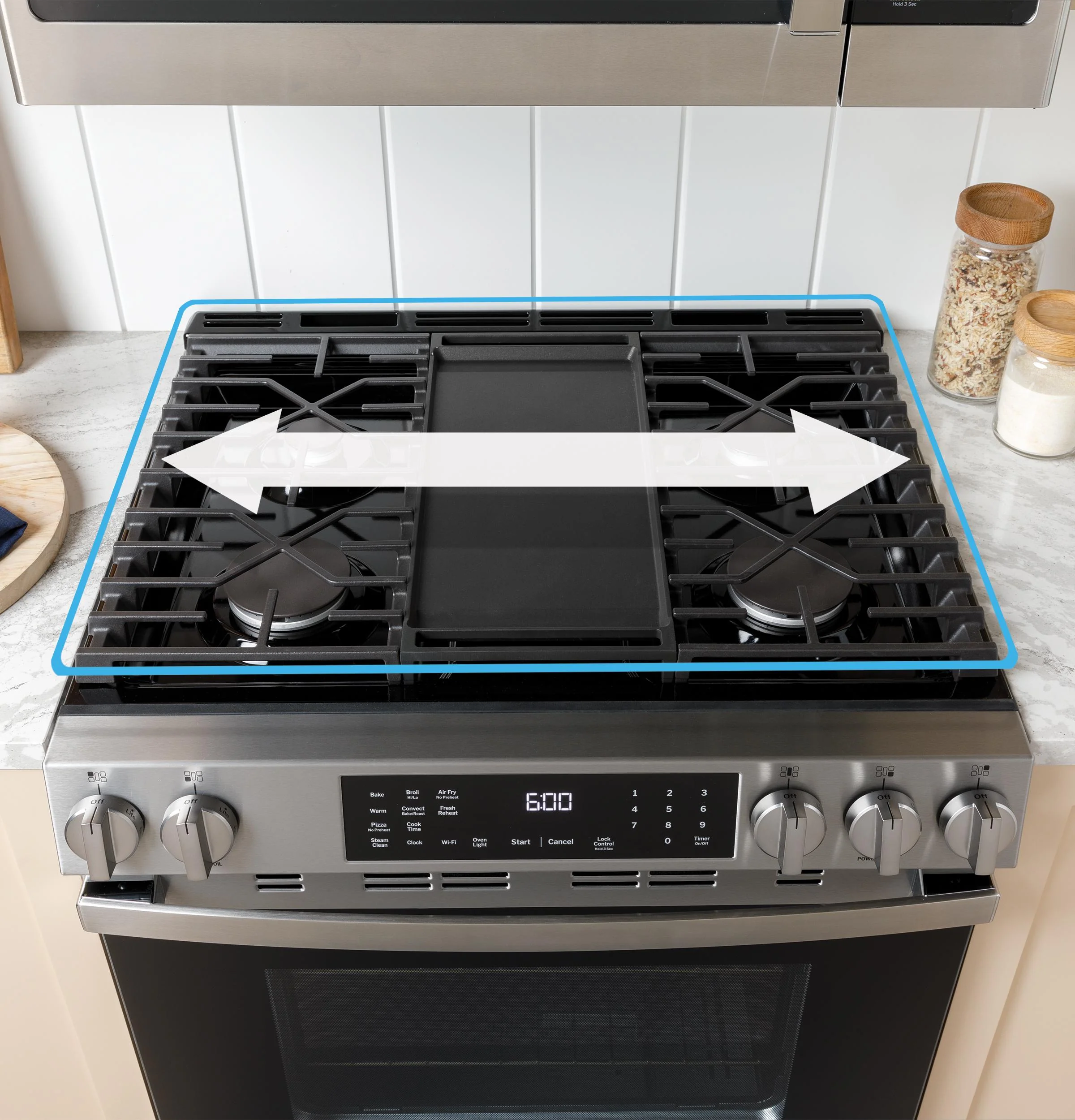 GGS500PVSS GE® 30" Slide-In Front-Control Gas Range with Crisp Mode - Image 12