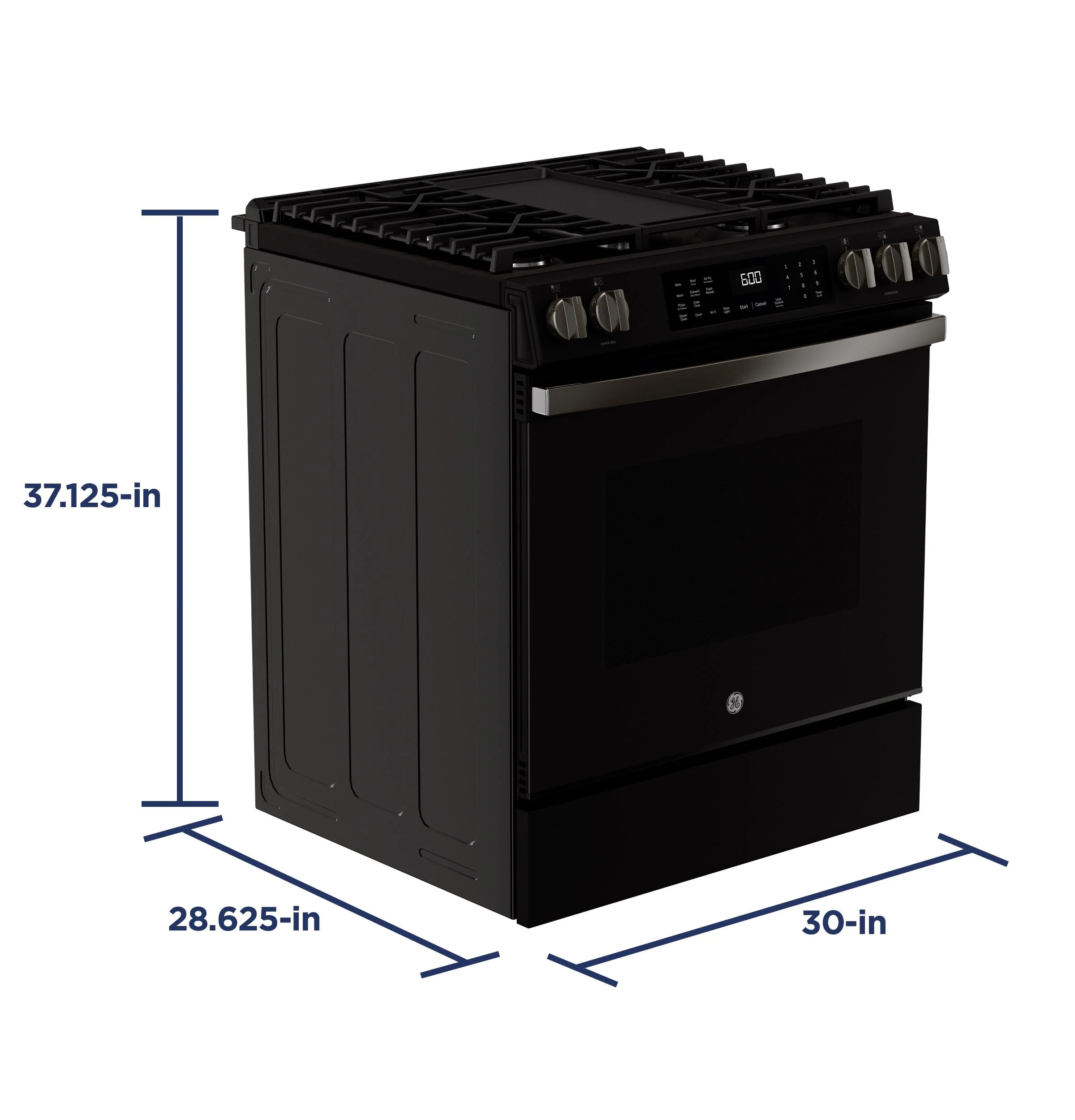GGS600AVDS GE® 30" Slide-In Front-Control Convection Gas Range with No Preheat Air Fry and EasyWash™ Oven Tray - Image 31