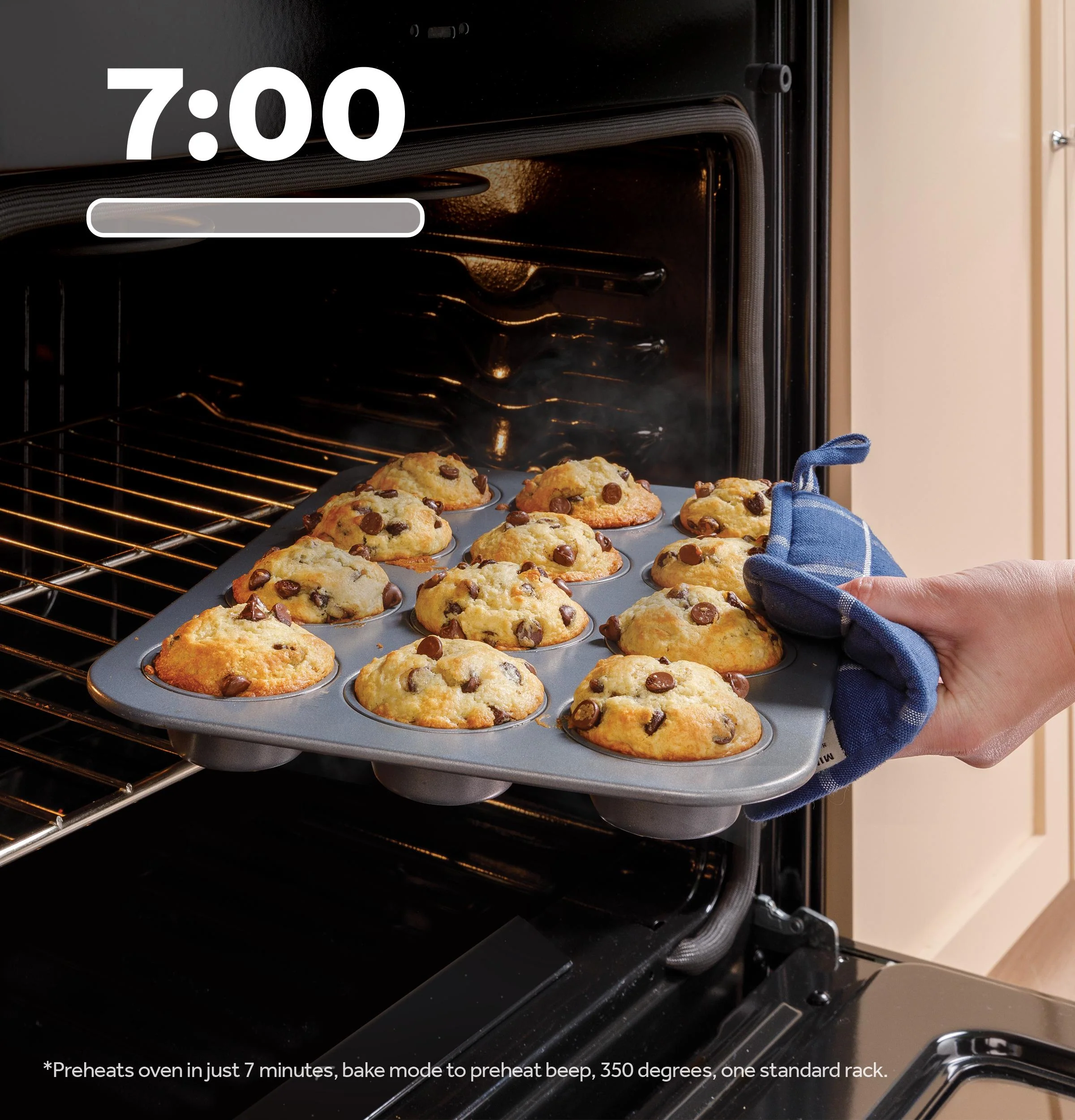 GGS600AVES GE® 30" Slide-In Front-Control Convection Gas Range with No Preheat Air Fry and EasyWash™ Oven Tray - Image 18