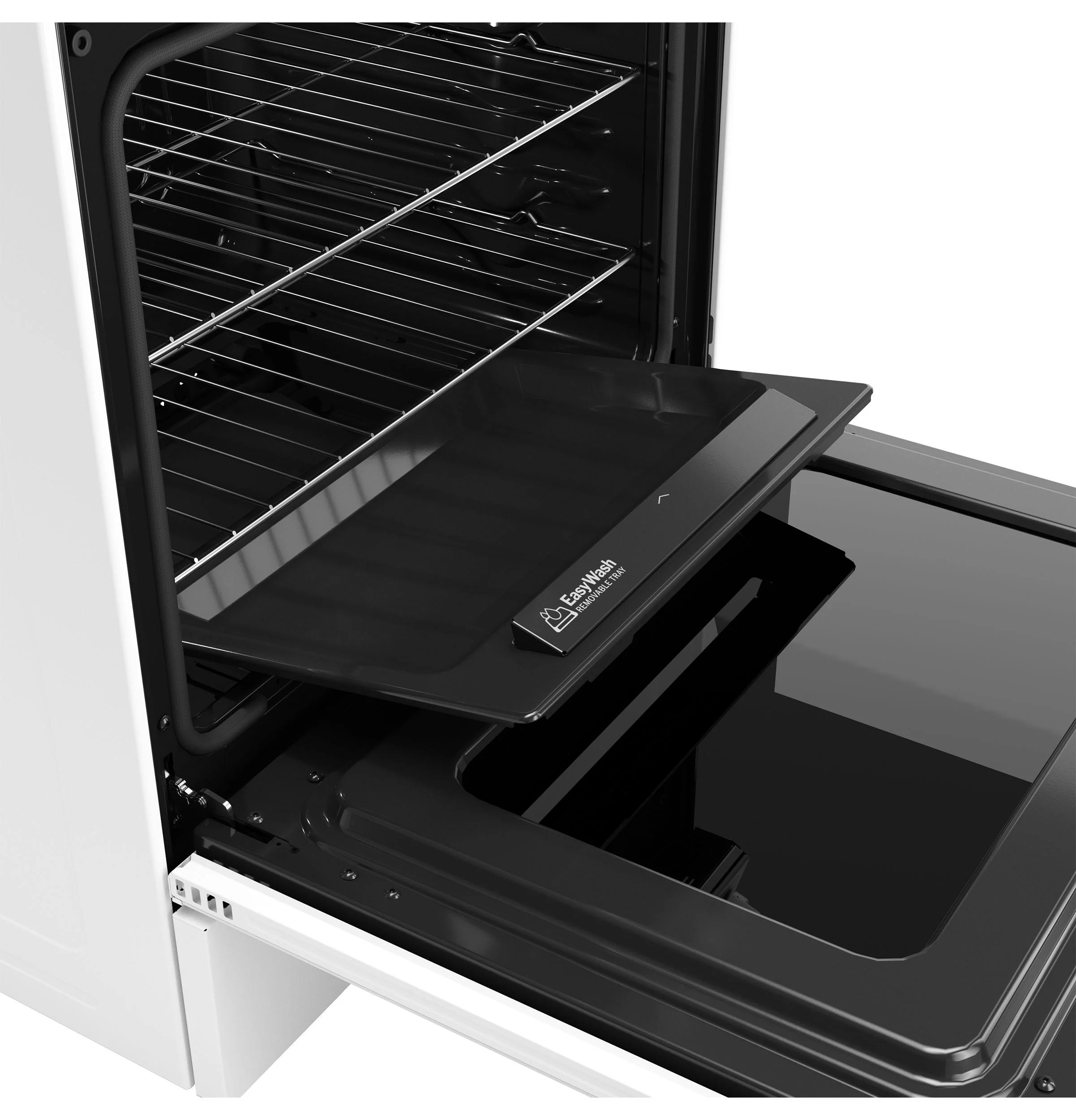 GGS600AVWW GE® 30" Slide-In Front-Control Convection Gas Range with No Preheat Air Fry and EasyWash™ Oven Tray - Image 7