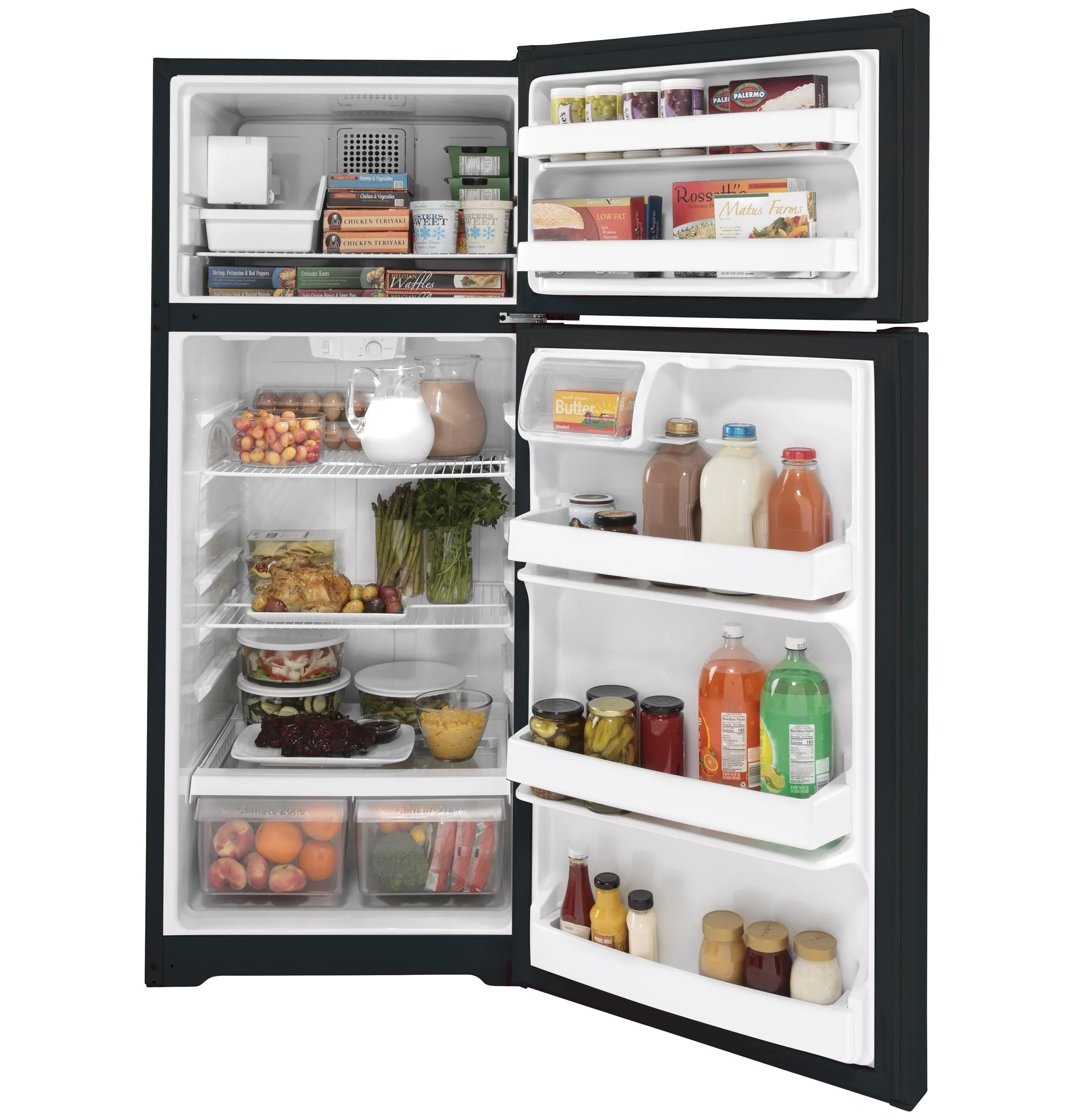 GIE18DTNRBB GE® ENERGY STAR® 17.5 Cu. Ft. Top-Freezer Refrigerator - Image 2