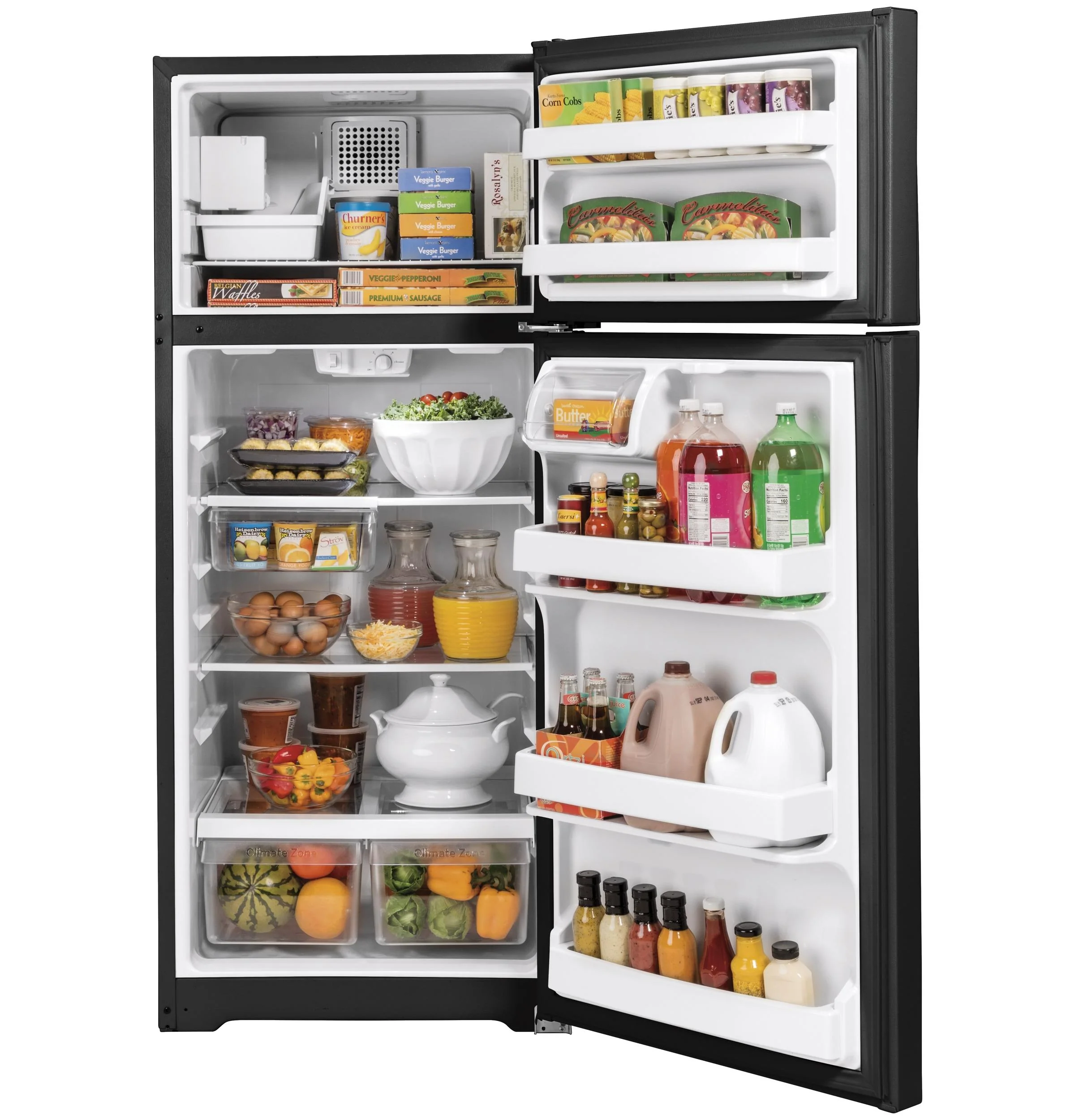 GIE18GTNRBB GE® ENERGY STAR® 17.5 Cu. Ft. Top-Freezer Refrigerator - Image 2