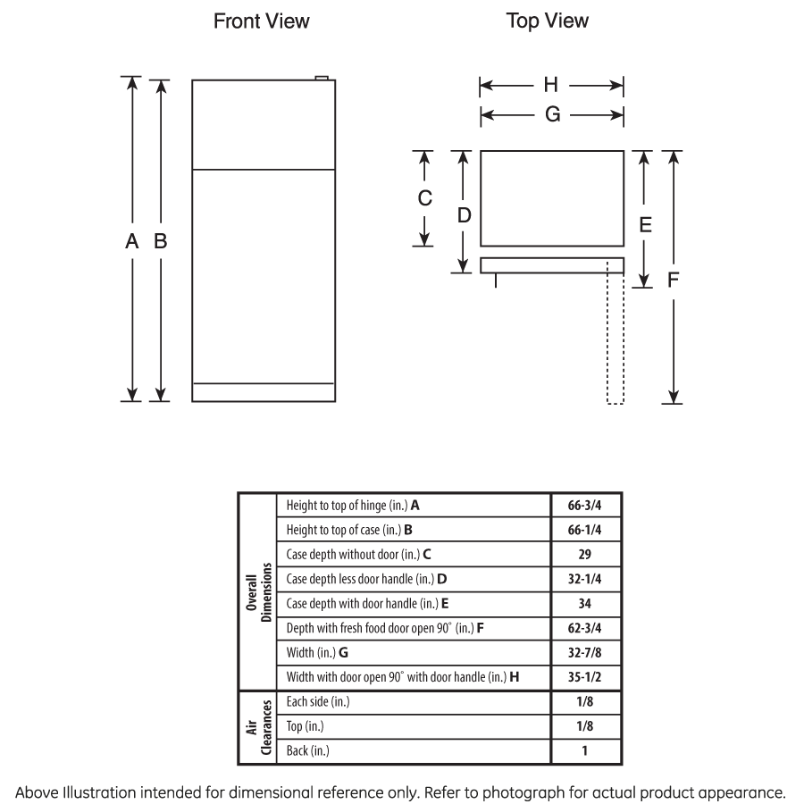 GIE21GSHSS GE® ENERGY STAR® 21.1 Cu. Ft. Top-Freezer Refrigerator - Image 6