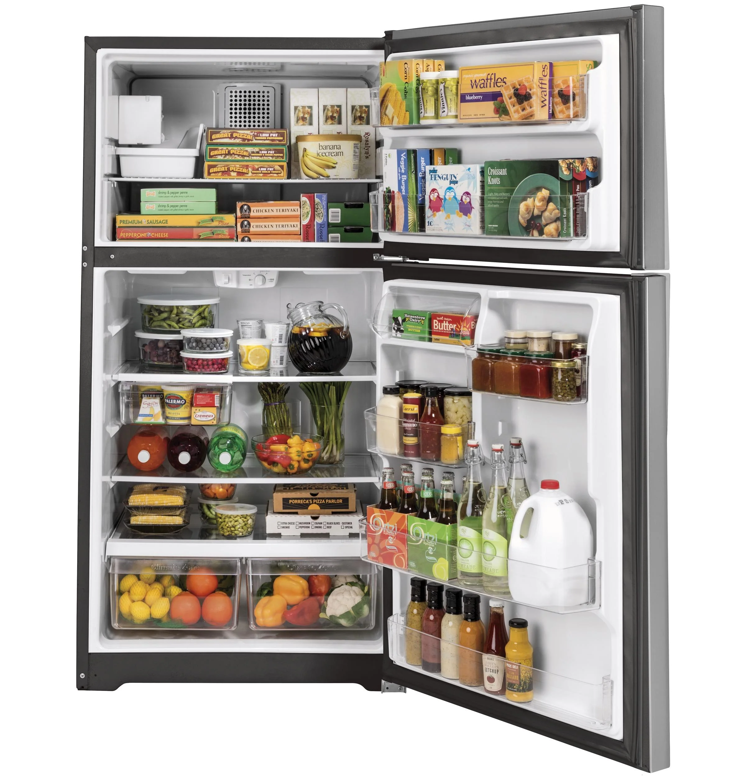 GIE22JSNRSS GE® ENERGY STAR® 21.9 Cu. Ft. Top-Freezer Refrigerator - Image 2