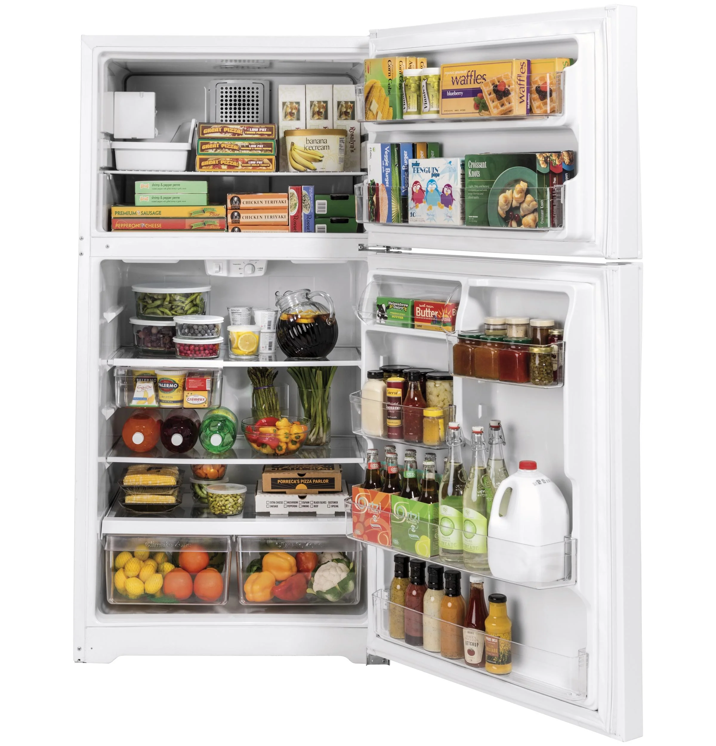 GIE22JTNRWW GE® ENERGY STAR® 21.9 Cu. Ft. Top-Freezer Refrigerator - Image 2