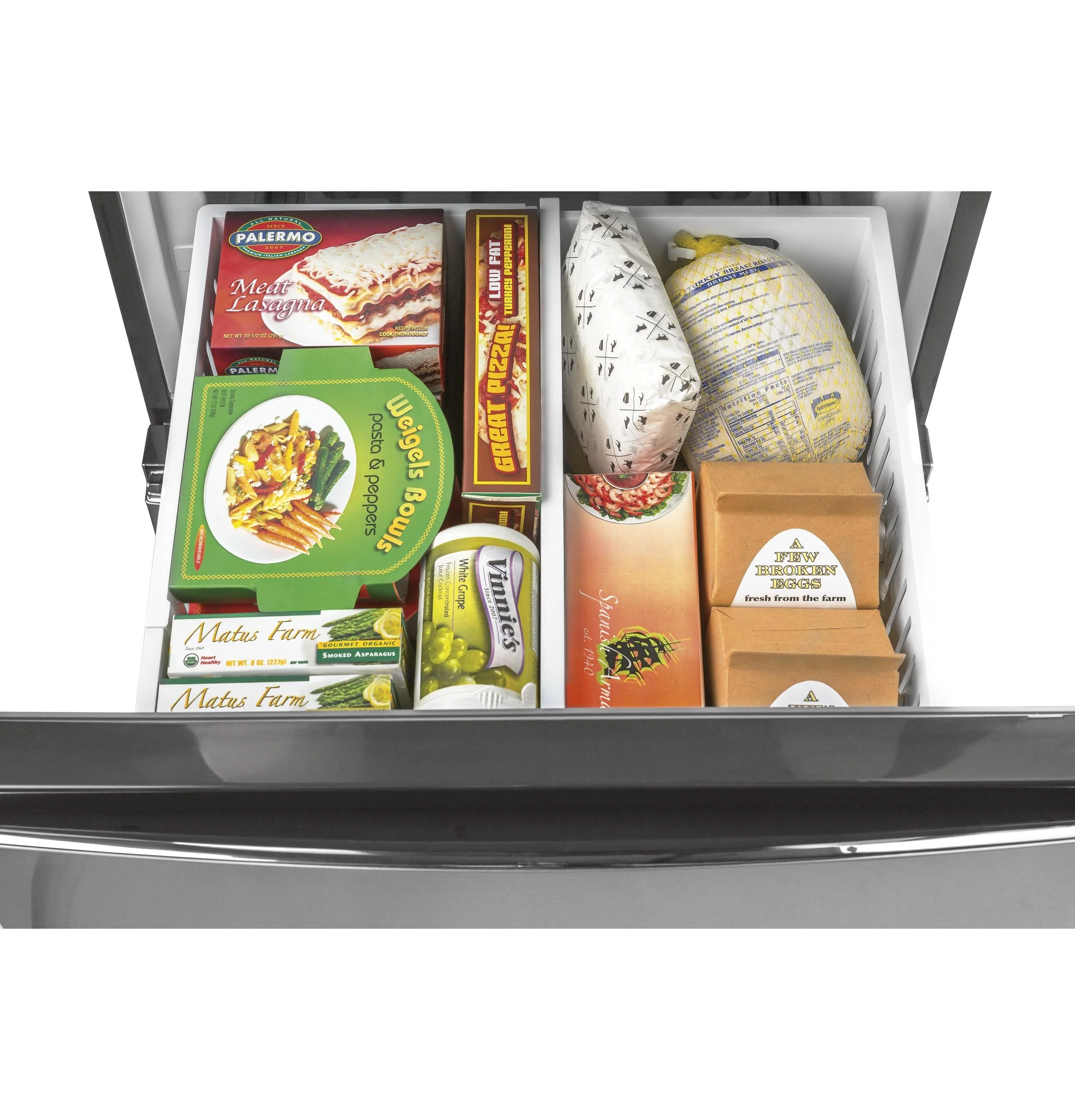 GLE12HSPSS GE® ENERGY STAR® 11.9 Cu. Ft. Bottom-Freezer Refrigerator - Image 7