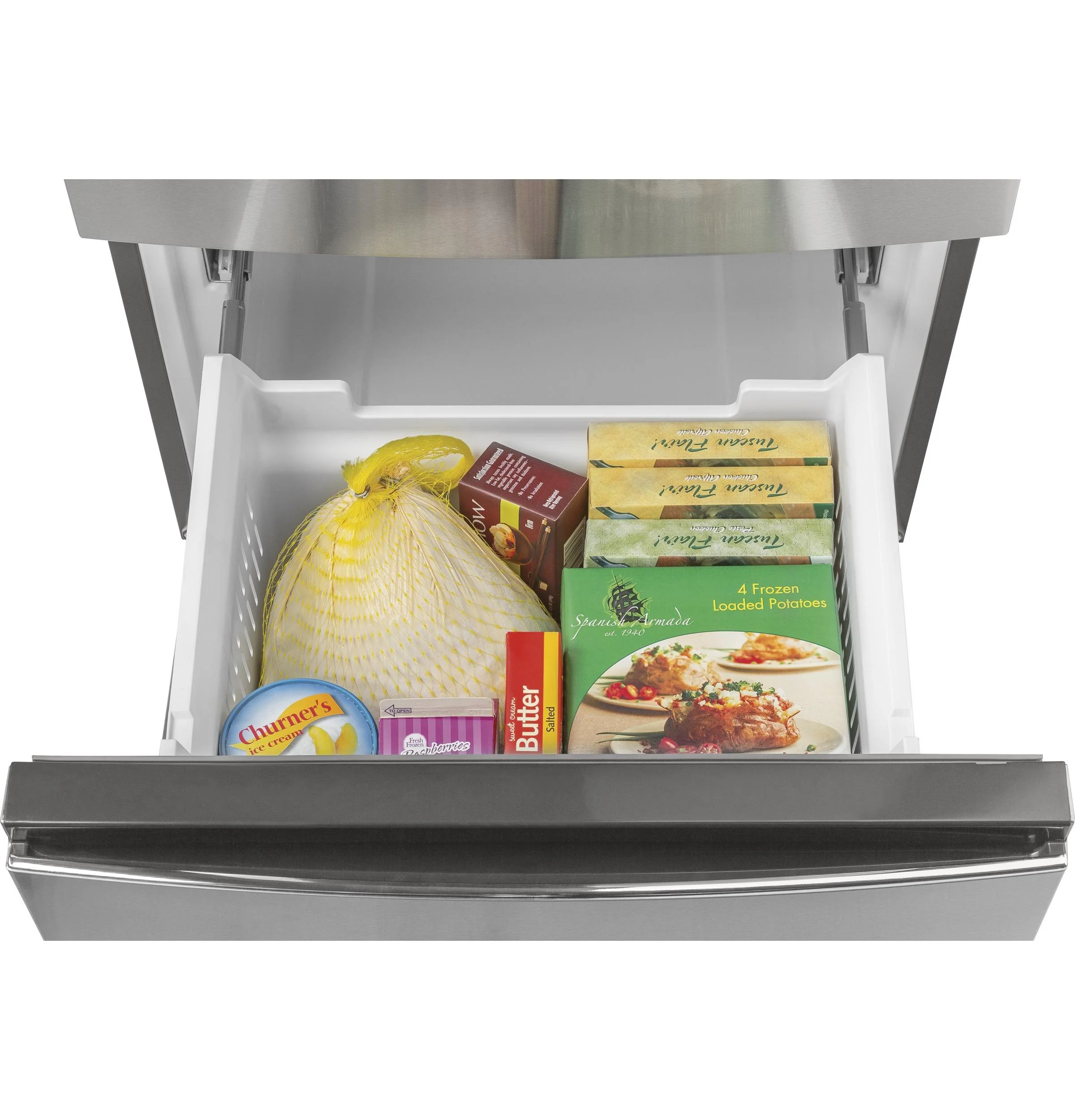 GLE12HSPSS GE® ENERGY STAR® 11.9 Cu. Ft. Bottom-Freezer Refrigerator - Image 9