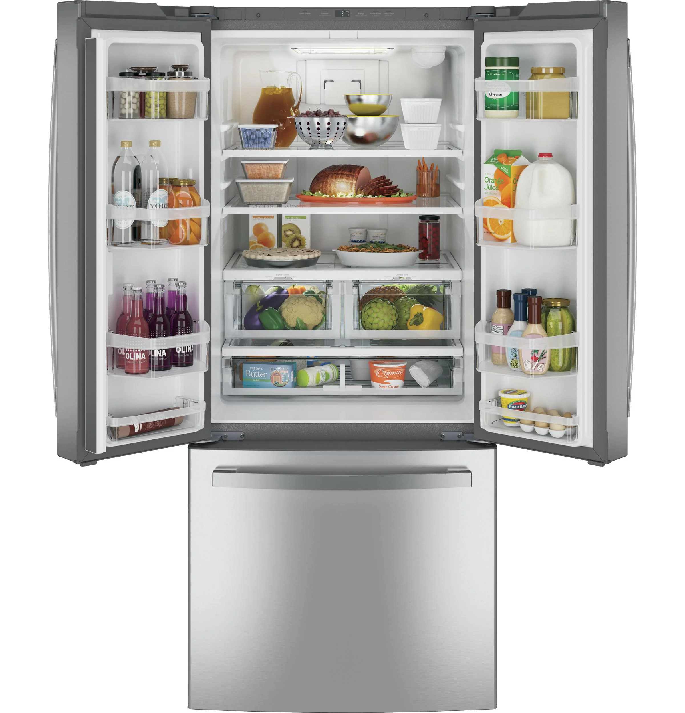 GNE21FYKFS GE® ENERGY STAR® 20.8 Cu. Ft. French-Door Refrigerator - Image 12