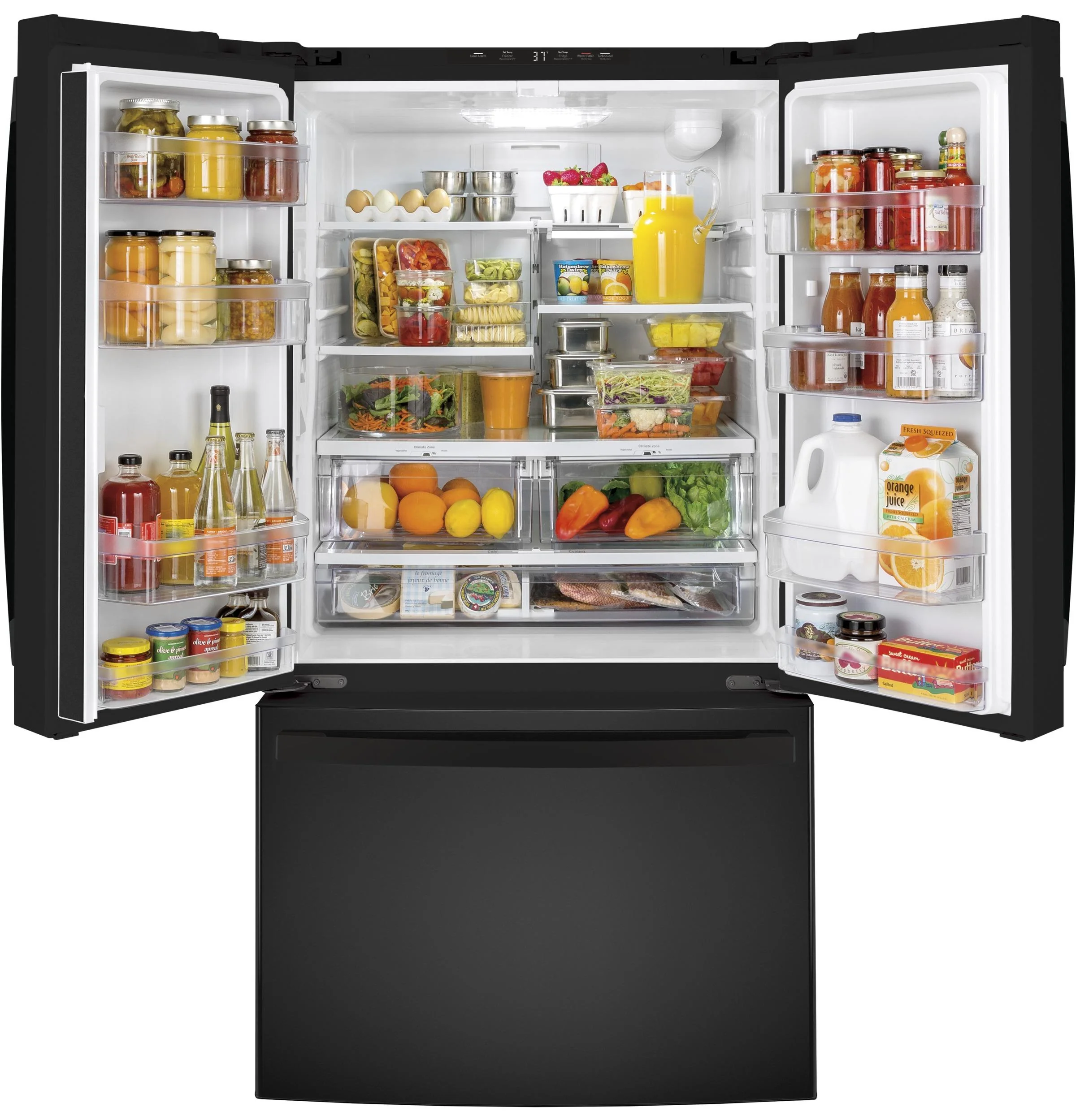 GNE27JGMBB GE® ENERGY STAR® 27.0 Cu. Ft. French-Door Refrigerator - Image 12