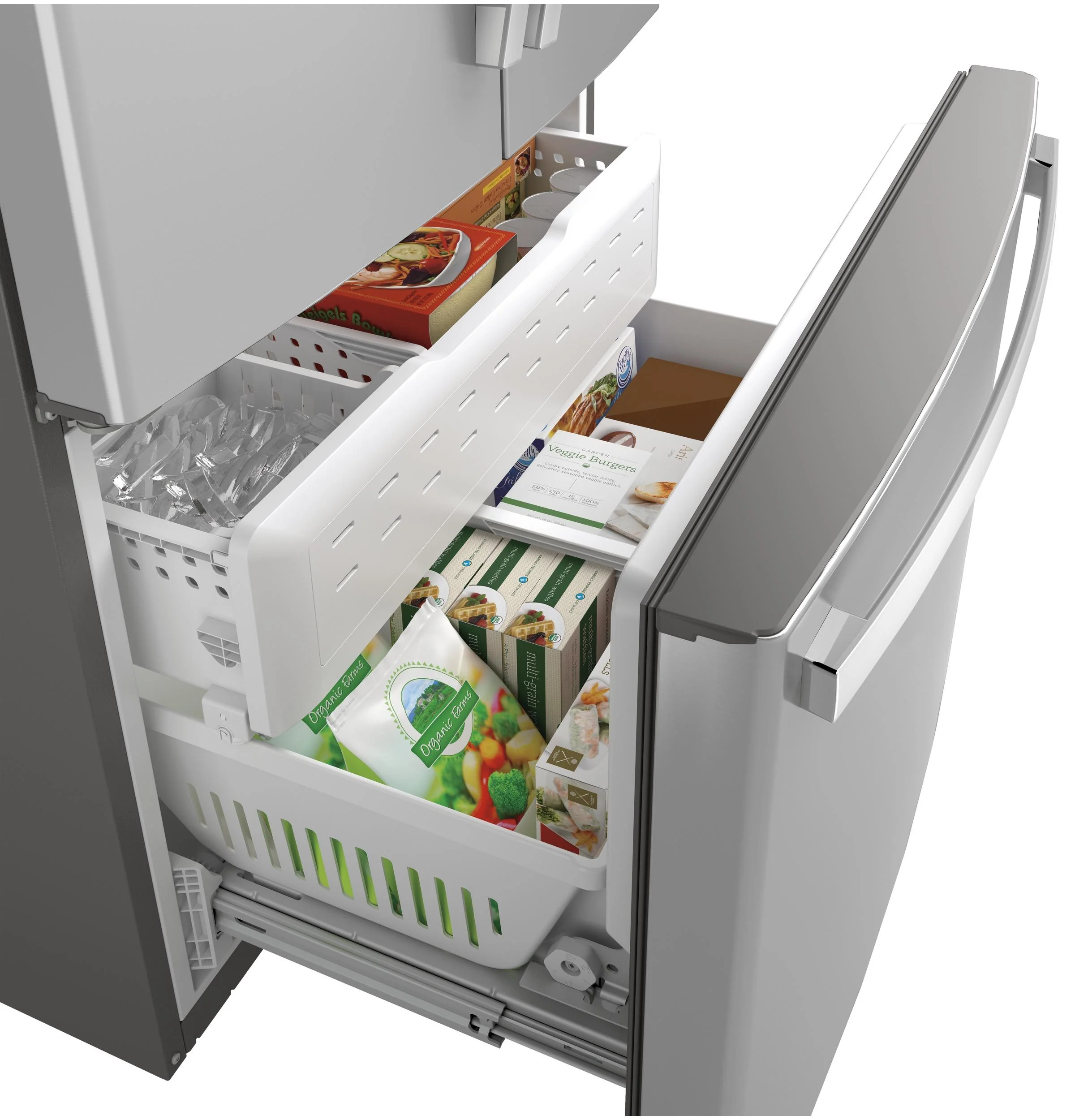GNE29GYNFS GE® ENERGY STAR® 28.7 Cu. Ft. Fingerprint Resistant French-Door Refrigerator - Image 5
