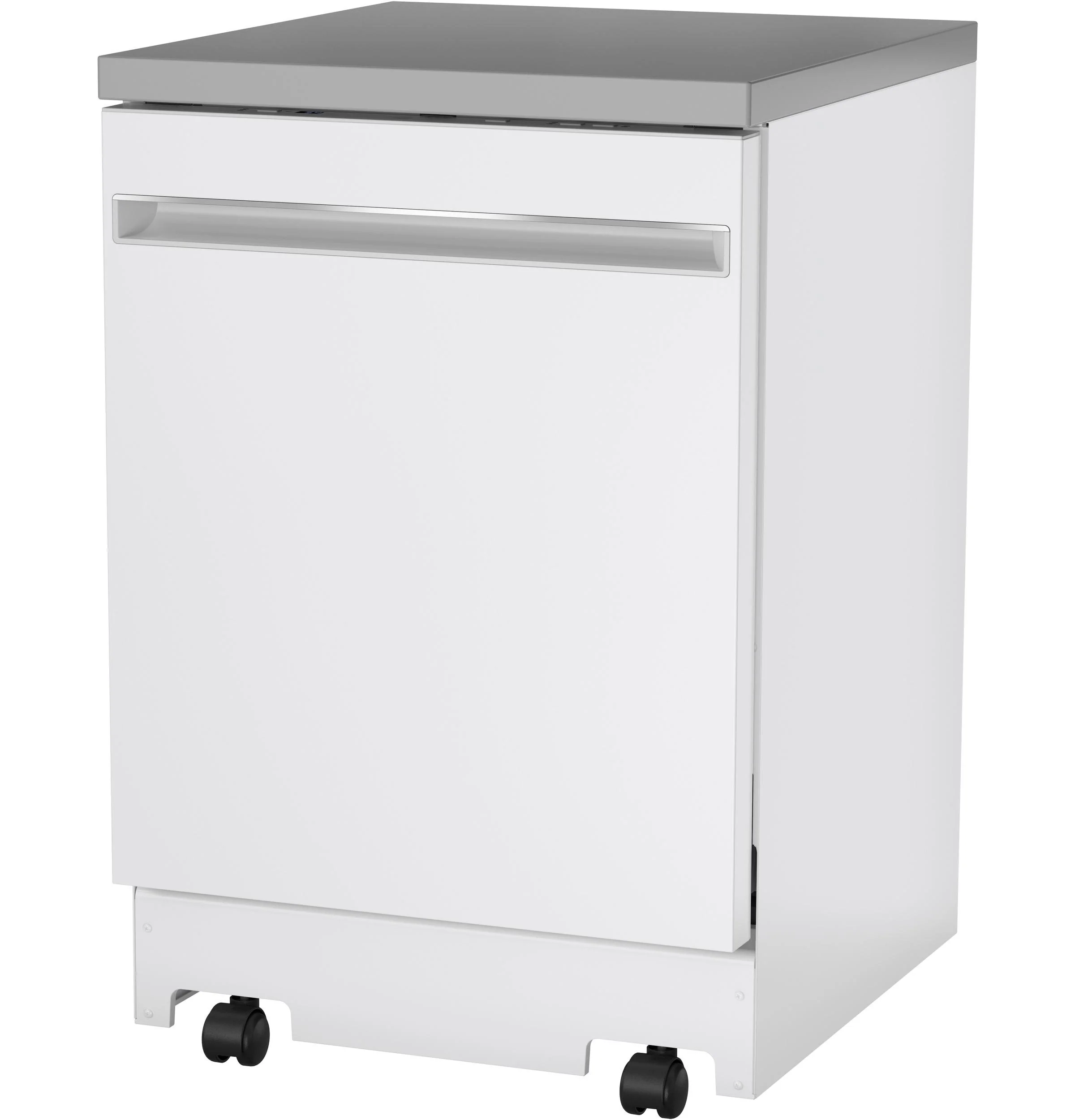 GPT225SGLWW GE® ENERGY STAR® 24" Stainless Steel Interior Portable Dishwasher with Sanitize Cycle - Image 4