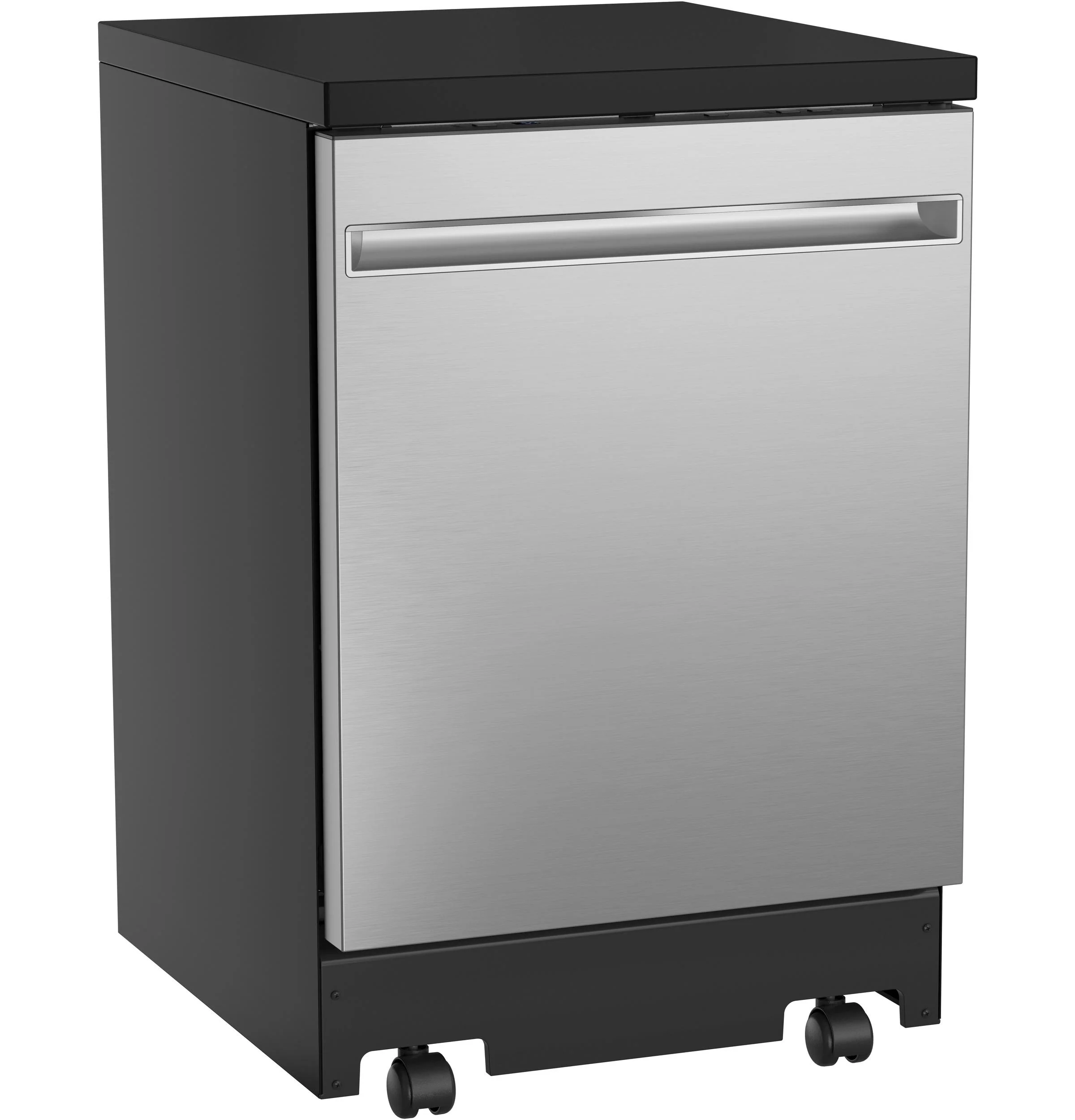 GPT225SSLSS GE® ENERGY STAR® 24" Stainless Steel Interior Portable Dishwasher with Sanitize Cycle - Image 3