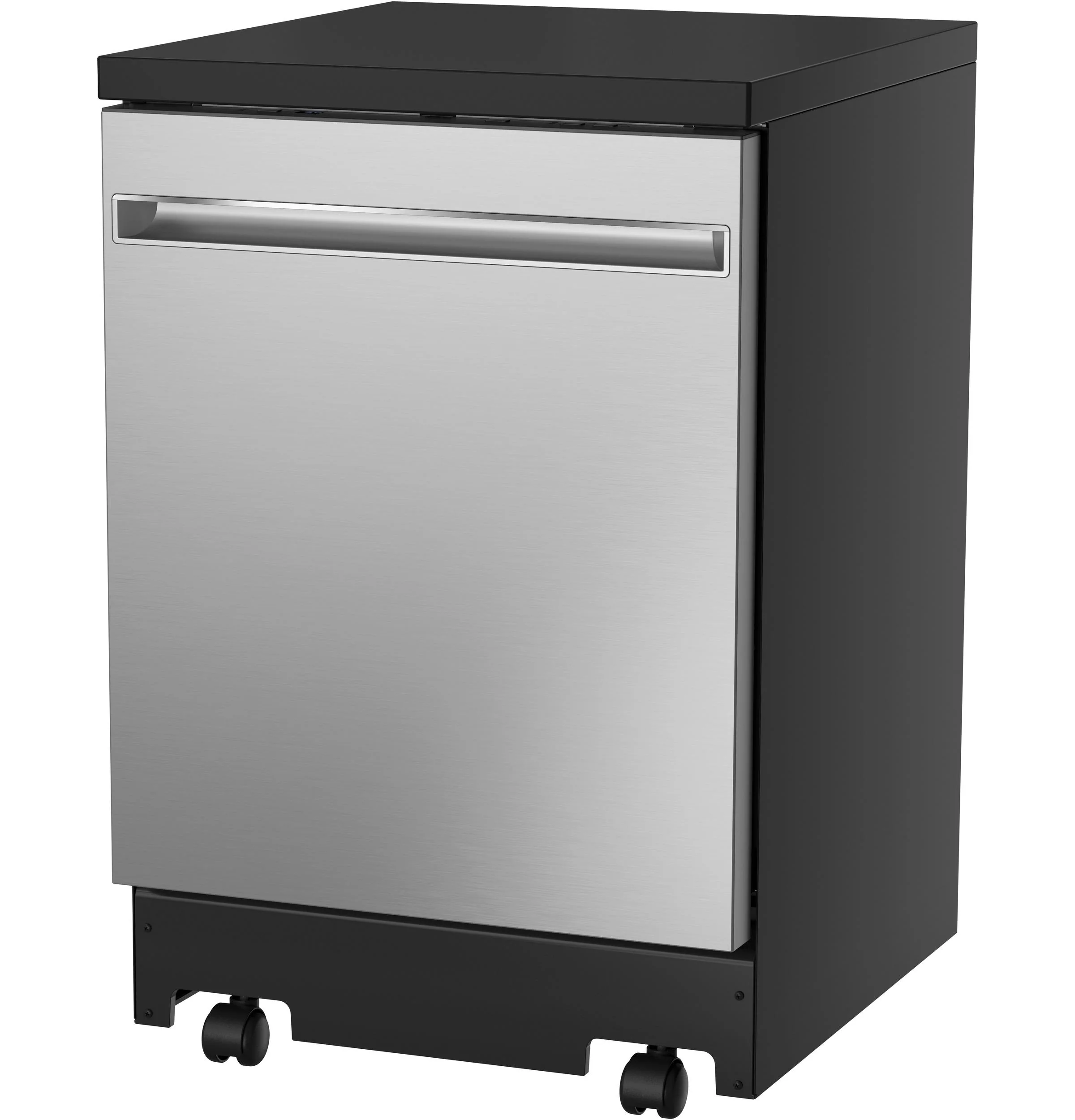 GPT225SSLSS GE® ENERGY STAR® 24" Stainless Steel Interior Portable Dishwasher with Sanitize Cycle - Image 4