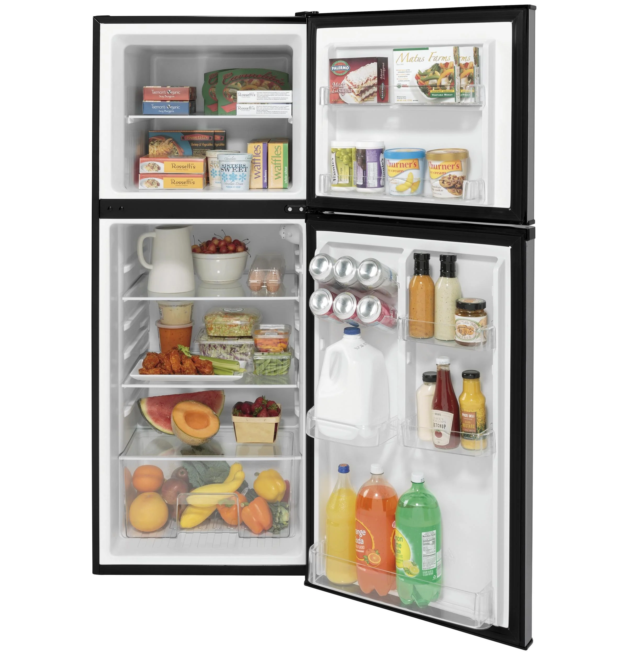 GPV10FSNSB GE® 9.8 Cu. Ft. 12 Volt DC Power Top-Freezer Refrigerator - Image 2