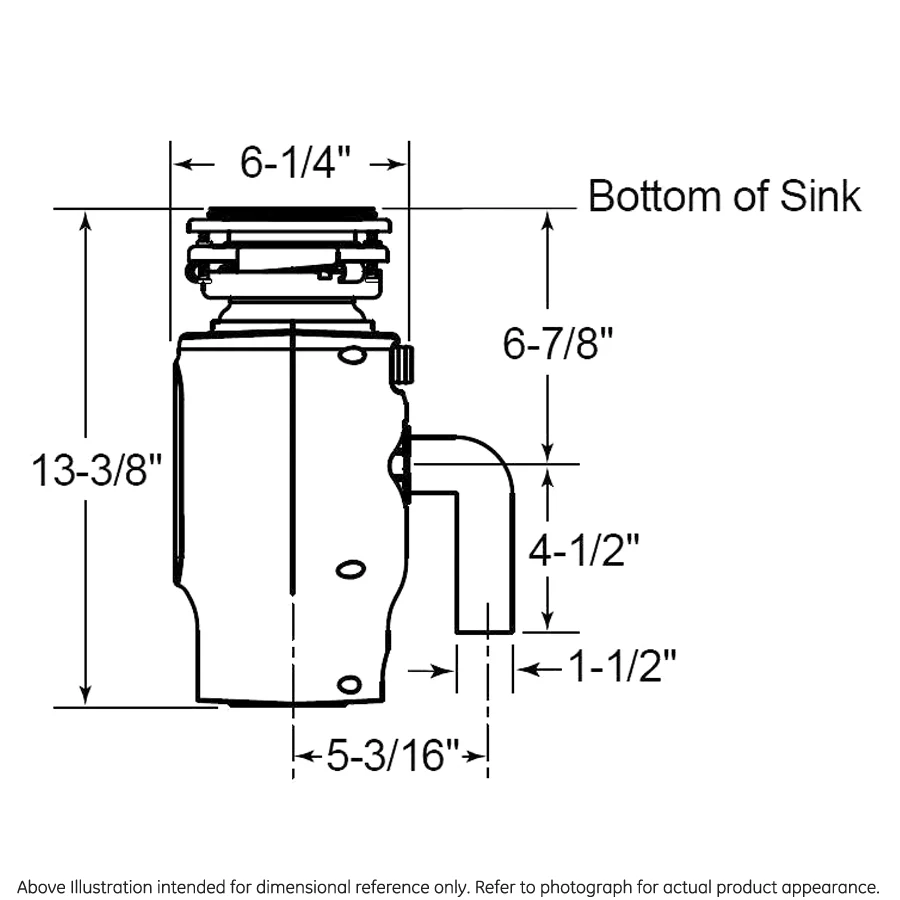 GE® 1/2 HP Disposall Green Continuous Feed Garbage Disposer Corded - Image 11