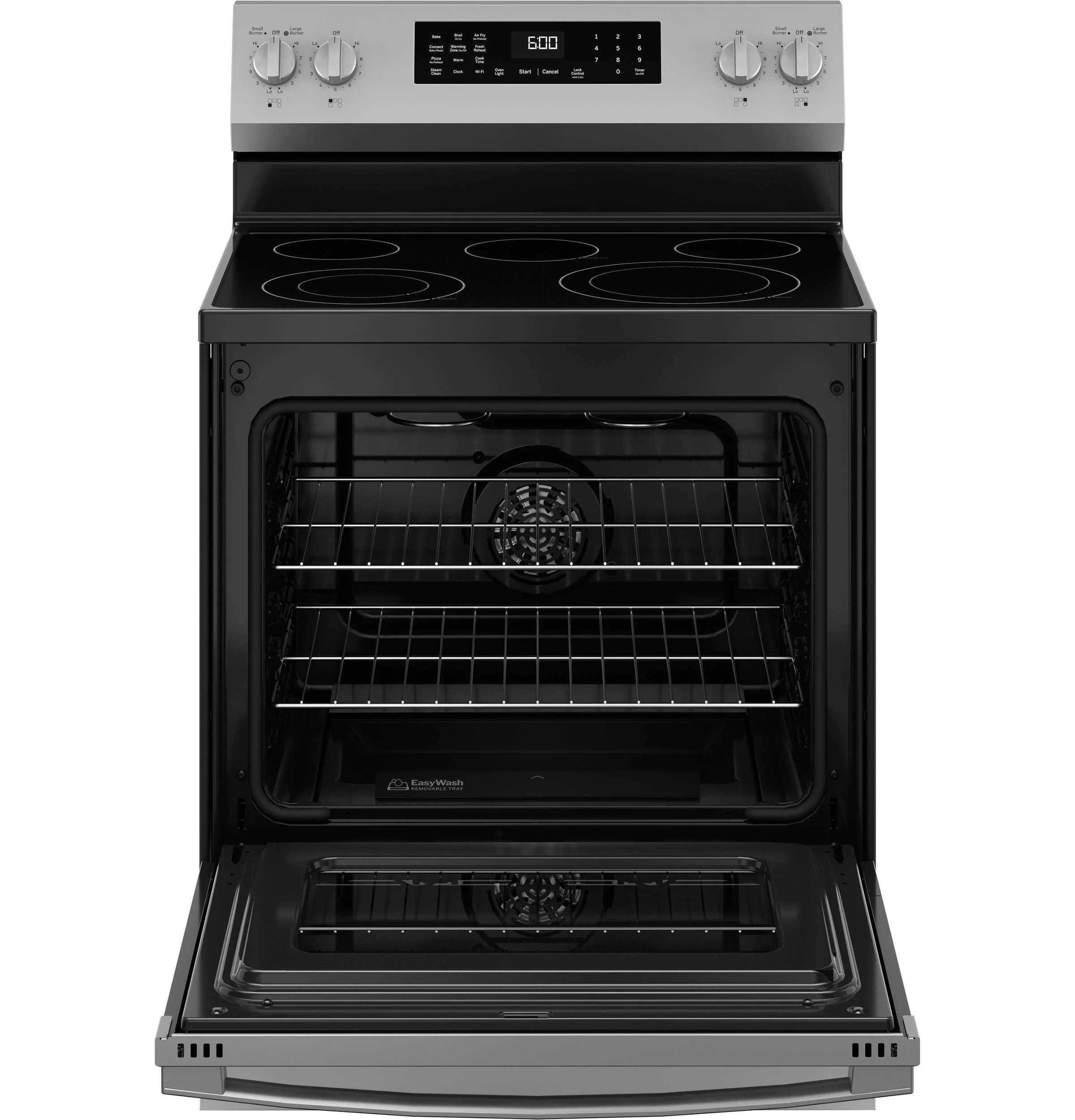GRF600AVSS GE® ENERGY STAR® 30" Free-Standing Electric Convection Range with No Preheat Air Fry and EasyWash™ Oven Tray - Image 3