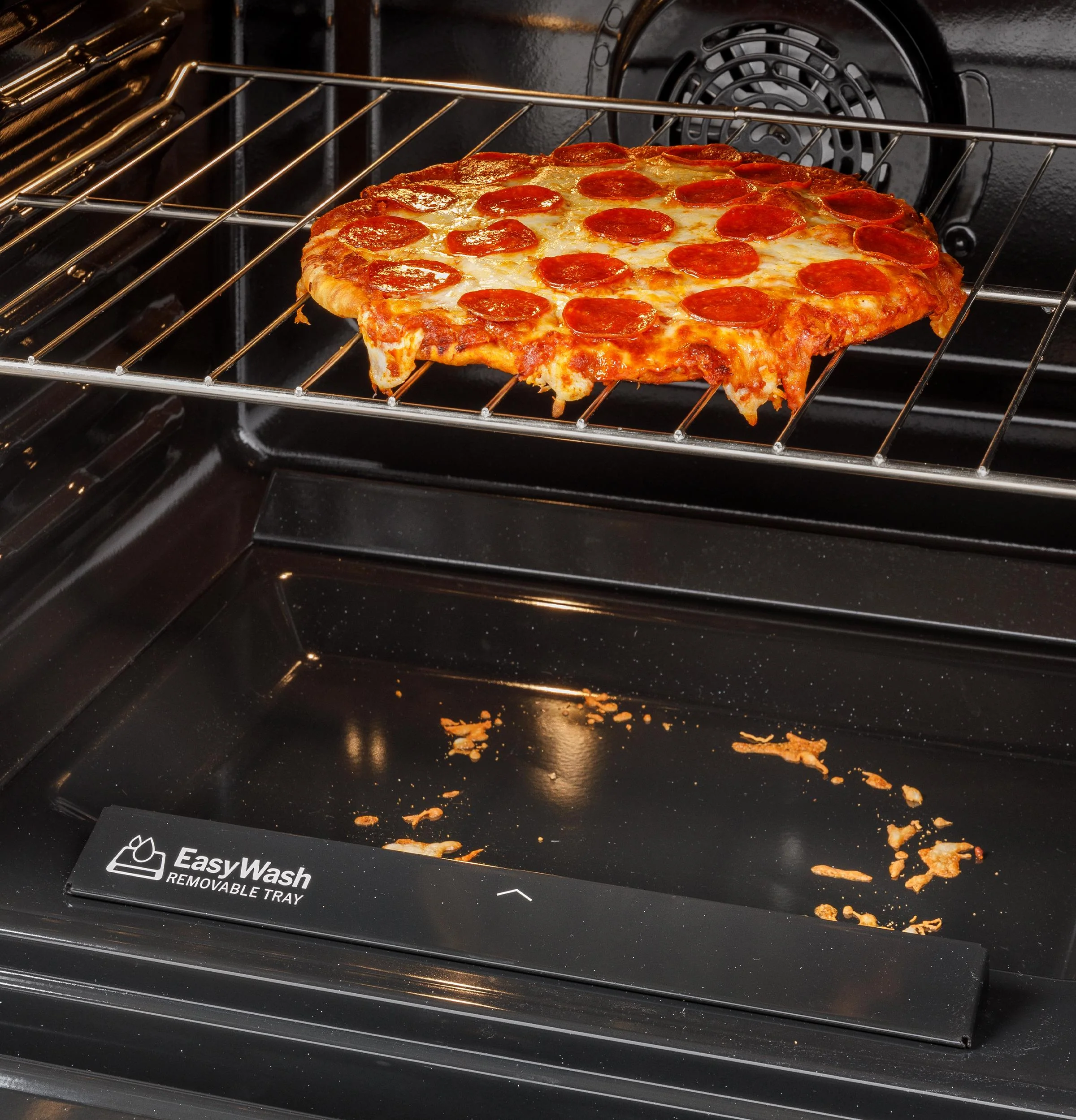GRF600AVSS GE® ENERGY STAR® 30" Free-Standing Electric Convection Range with No Preheat Air Fry and EasyWash™ Oven Tray - Image 9