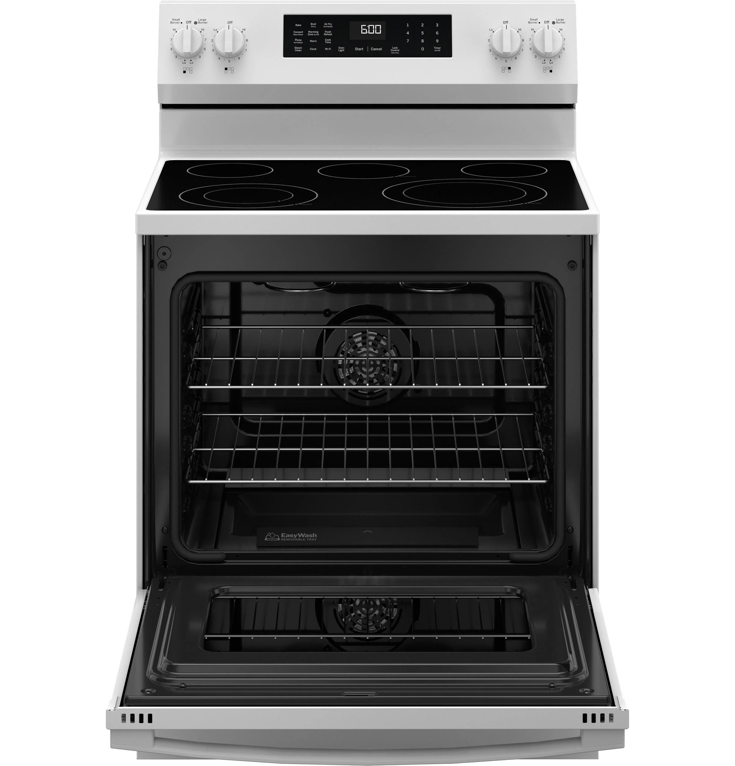 GRF600AVWW GE® ENERGY STAR® 30" Free-Standing Electric Convection Range with No Preheat Air Fry and EasyWash™ Oven Tray - Image 3