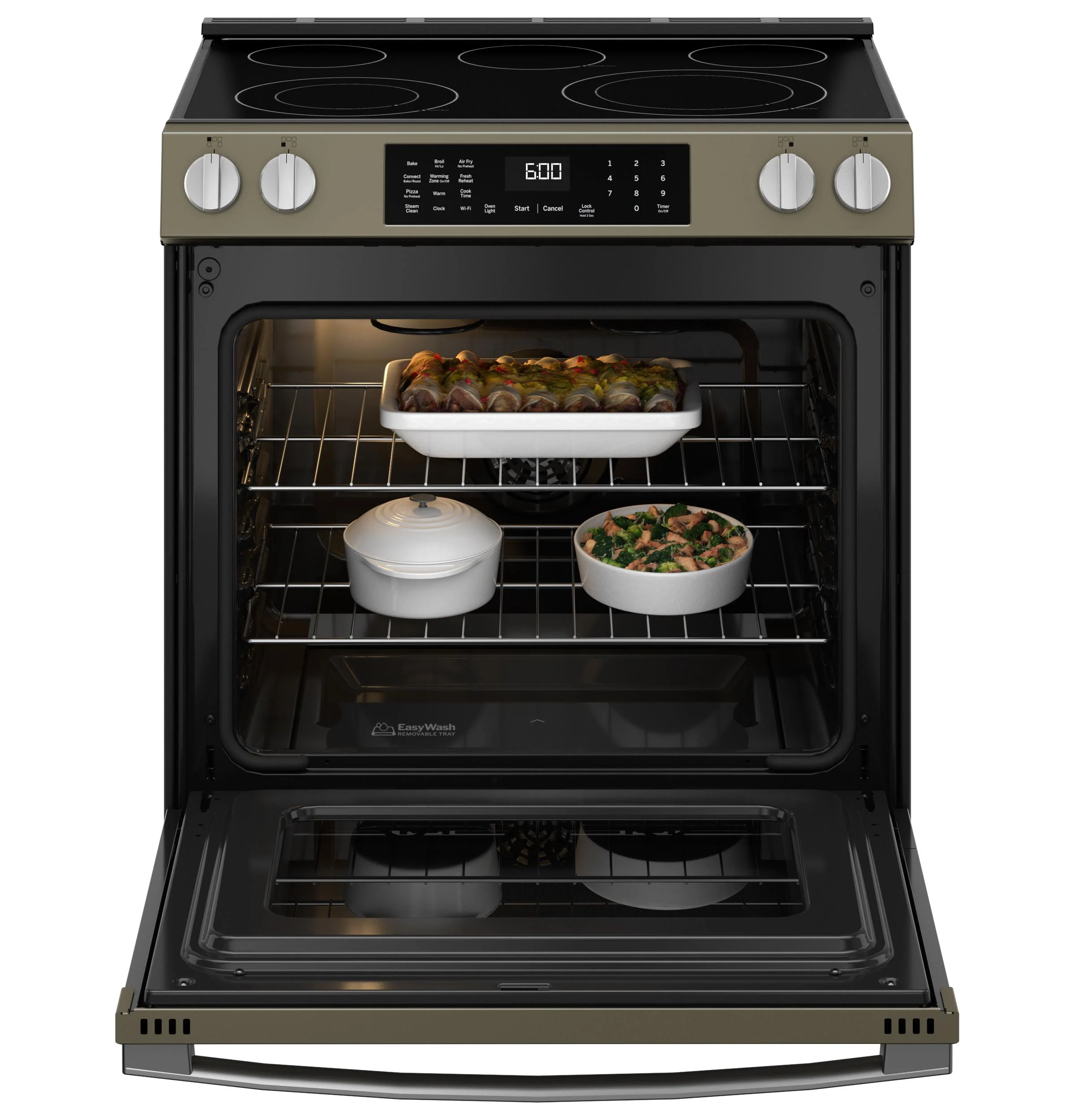 GRS600AVES GE® ENERGY STAR® 30" Slide-In Electric Convection Range with No Preheat Air Fry and EasyWash™ Oven Tray - Image 4