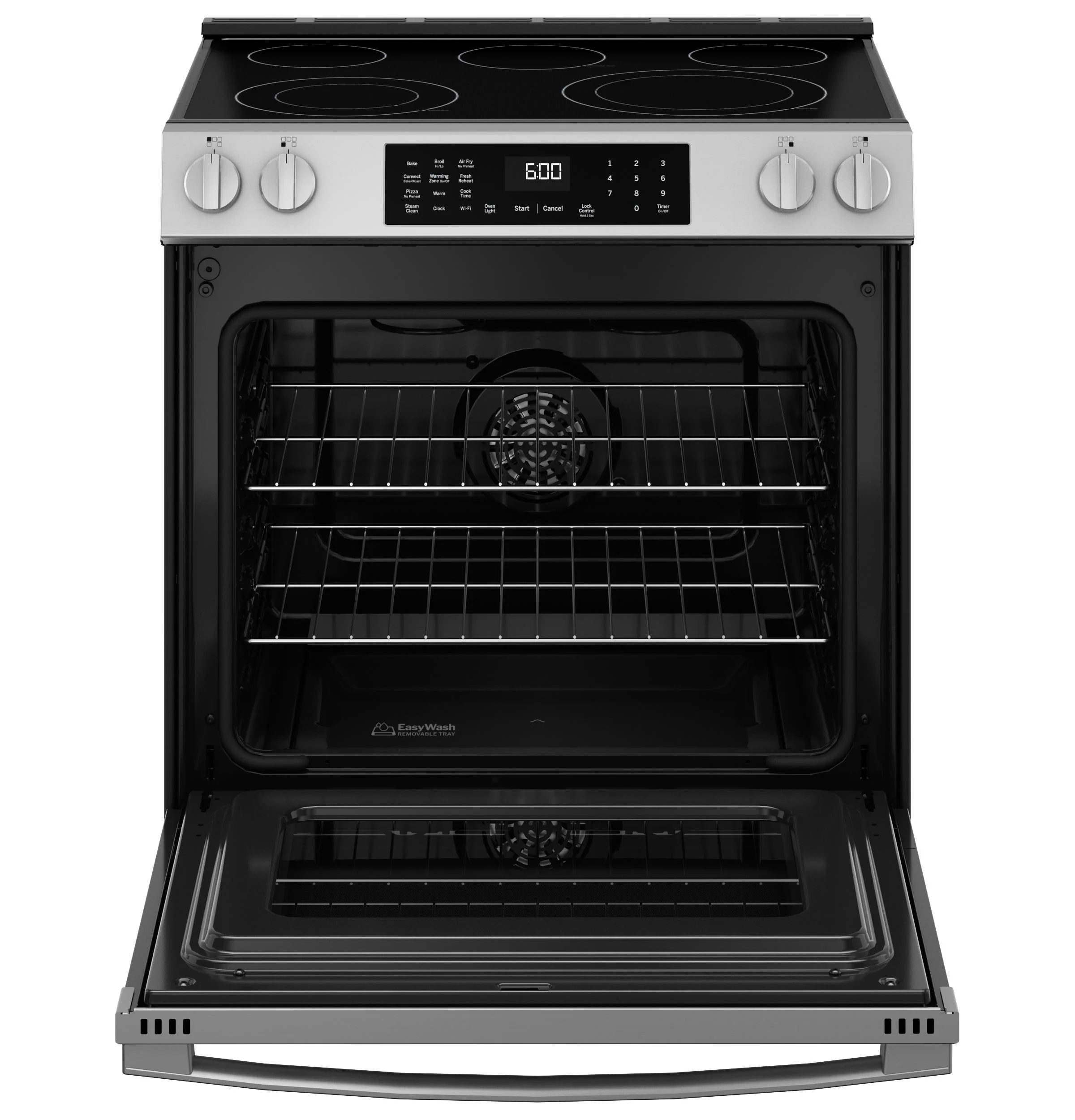 GRS600AVFS GE® ENERGY STAR® 30" Slide-In Electric Convection Range with No Preheat Air Fry and EasyWash™ Oven Tray - Image 3