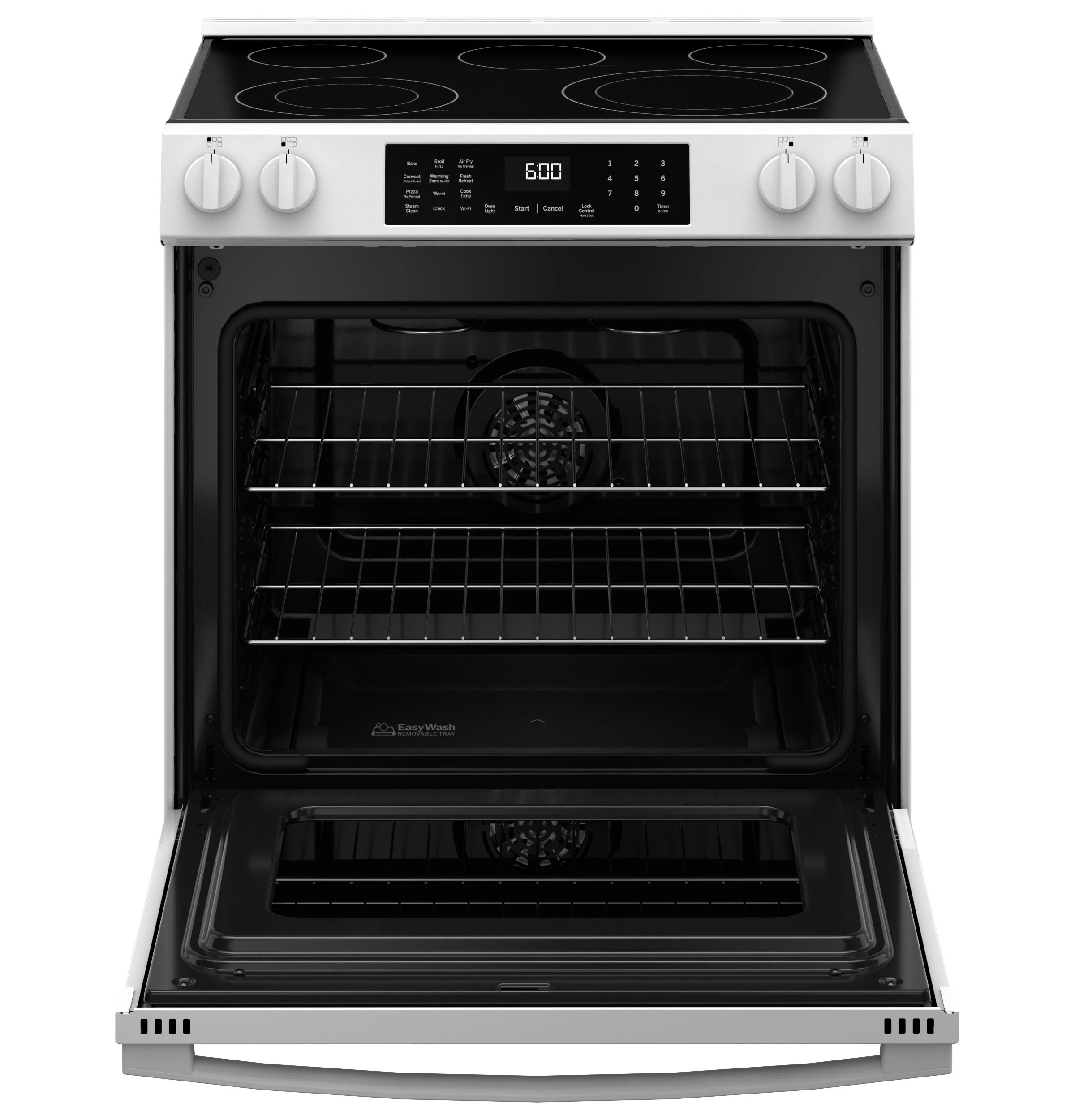 GRS600AVWW GE® ENERGY STAR® 30" Slide-In Electric Convection Range with No Preheat Air Fry and EasyWash™ Oven Tray - Image 3