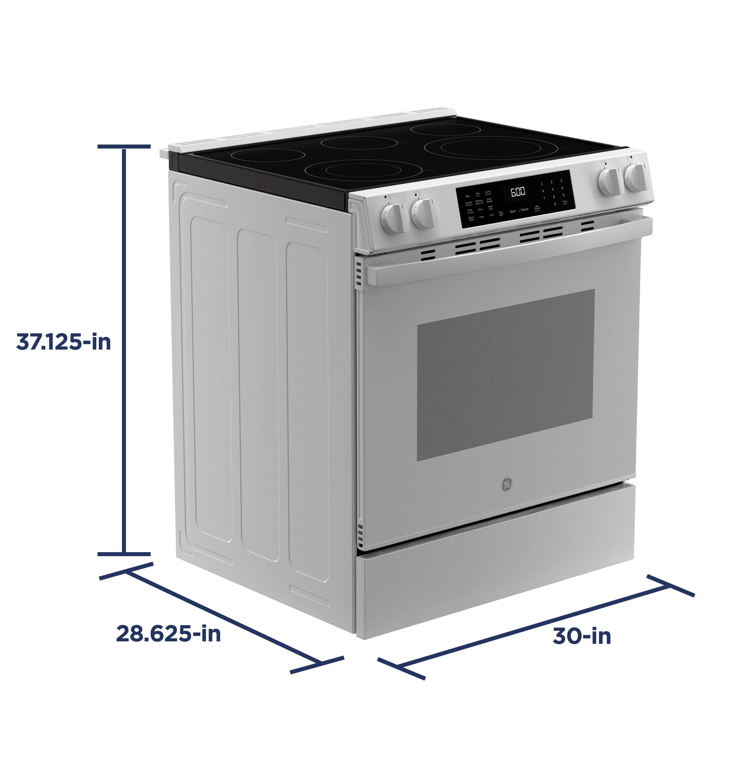 GRS600AVWW GE® ENERGY STAR® 30" Slide-In Electric Convection Range with No Preheat Air Fry and EasyWash™ Oven Tray - Image 32