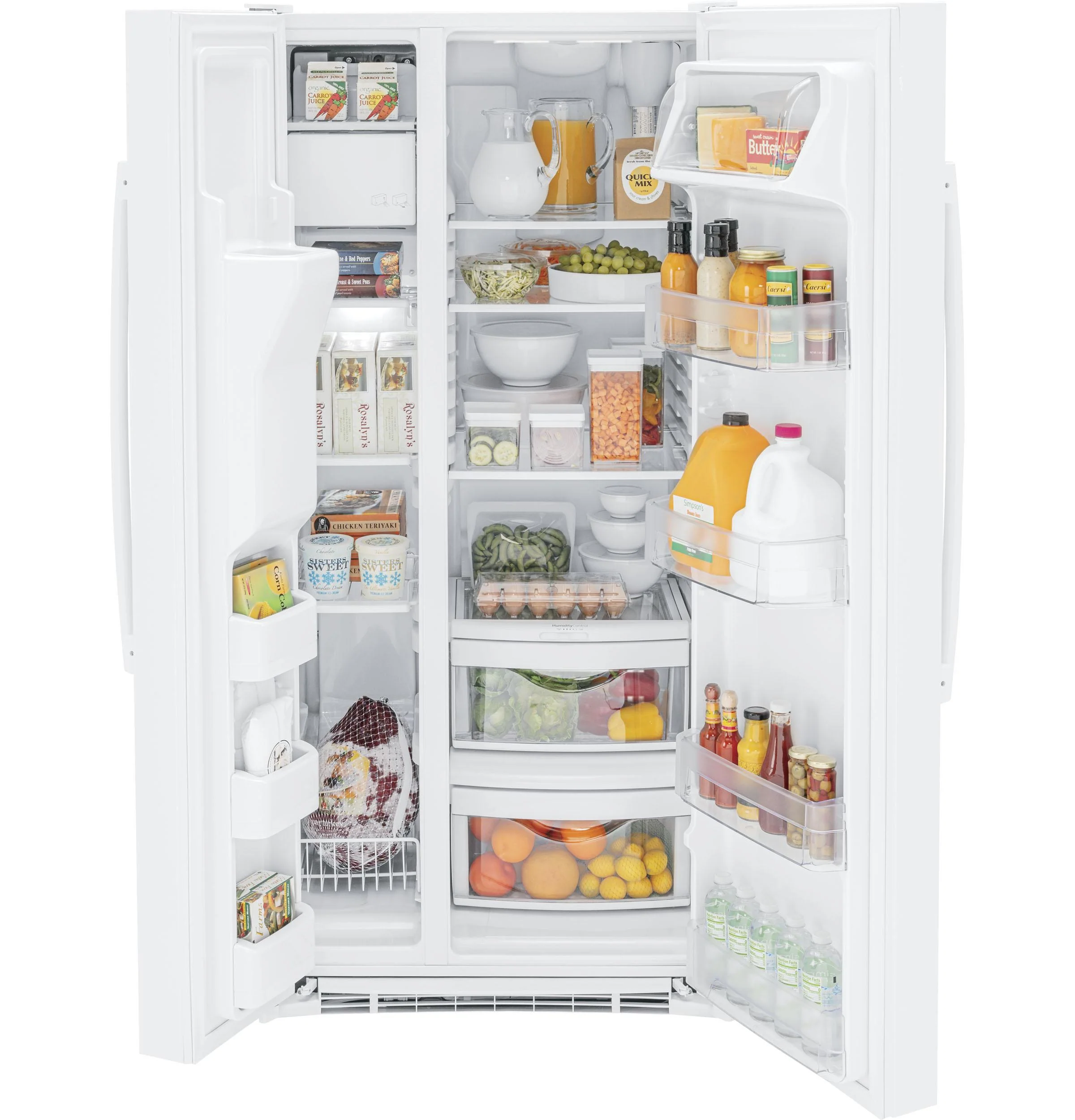 GSE23GGPWW GE® ENERGY STAR® 23.0 Cu. Ft. Side-By-Side Refrigerator - Image 2
