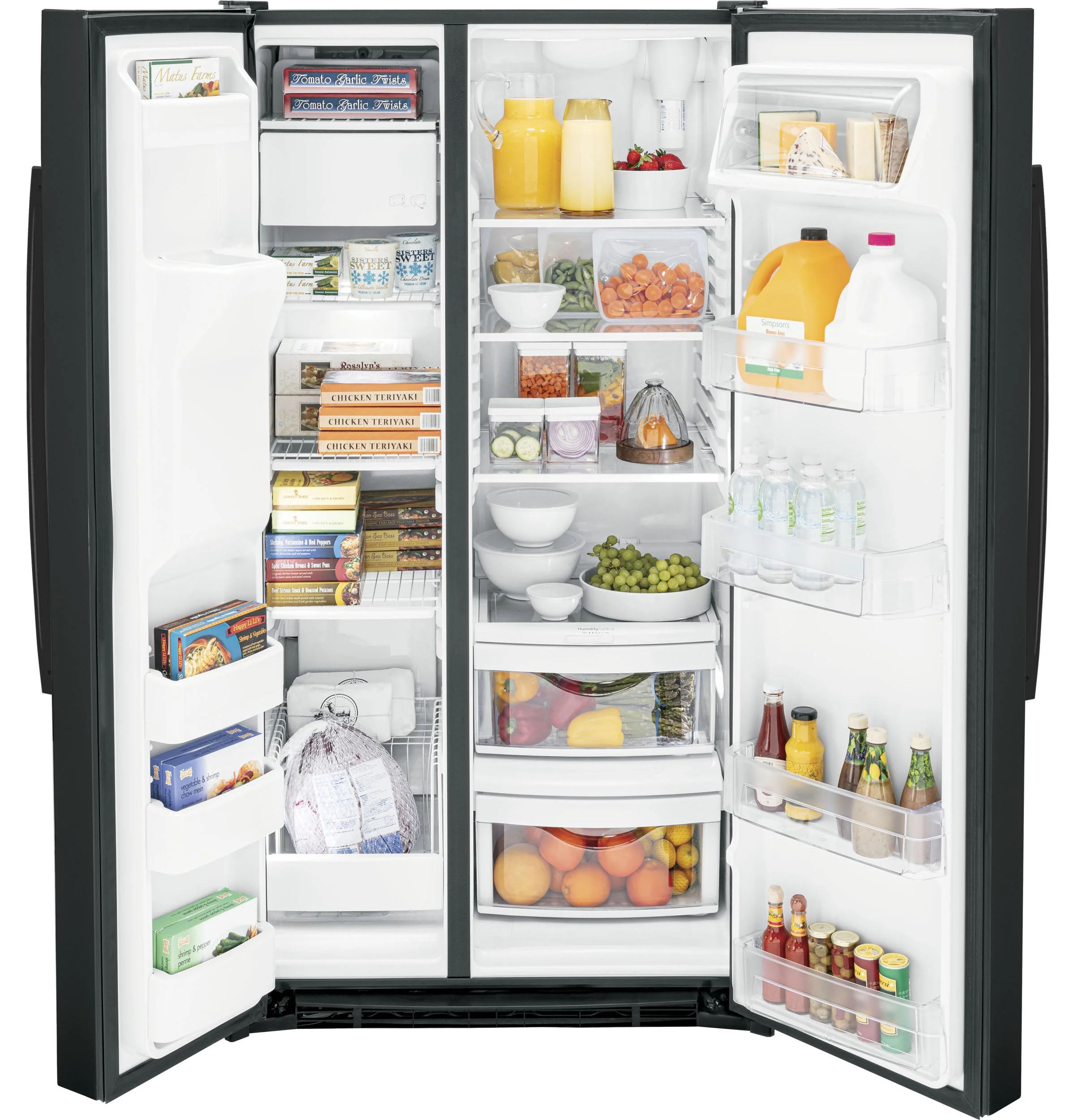 GSE25GGPBB GE® ENERGY STAR® 25.3 Cu. Ft. Side-By-Side Refrigerator - Image 23