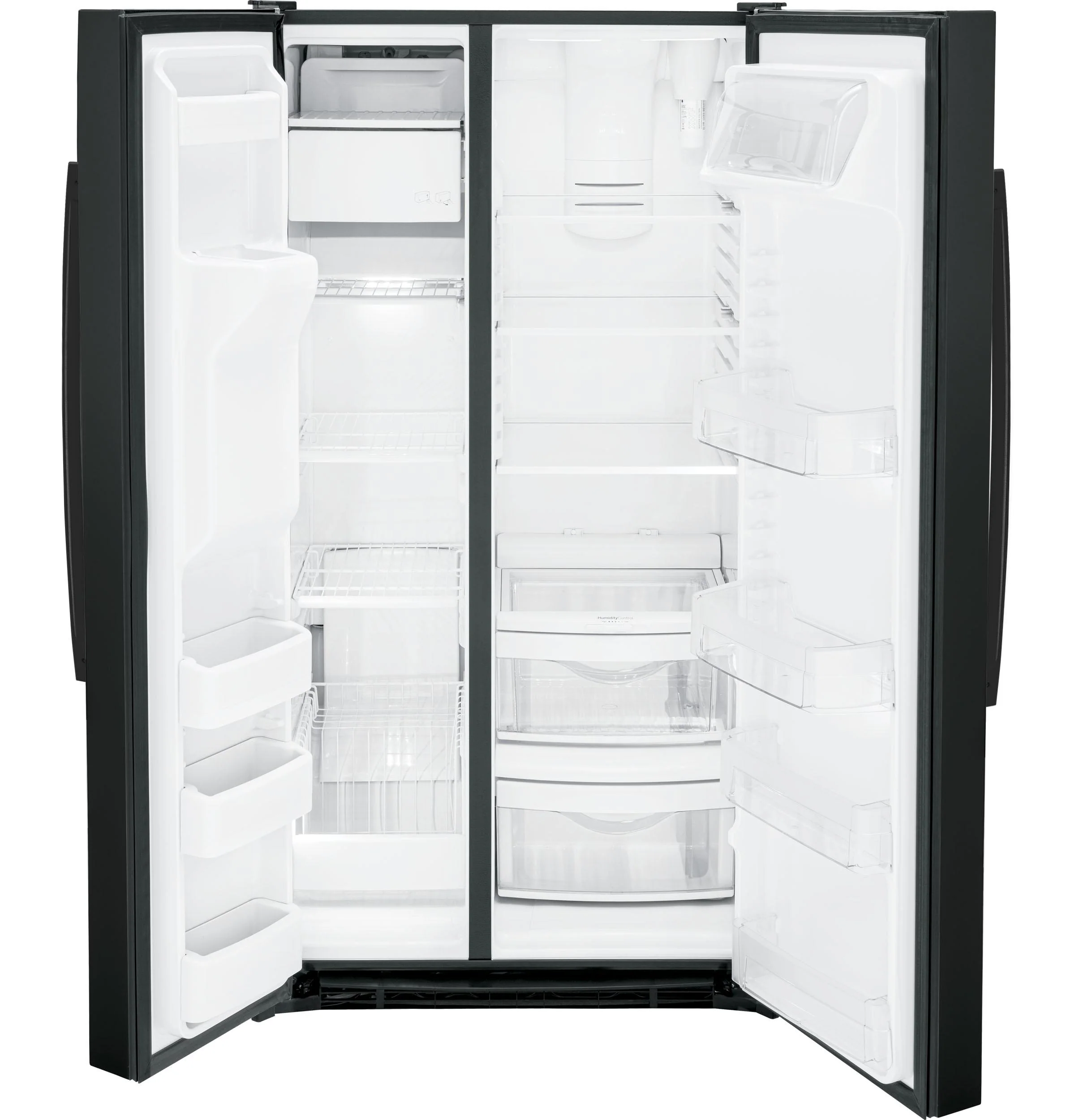 GSS25GGPBB GE® 25.3 Cu. Ft. Side-By-Side Refrigerator - Image 3