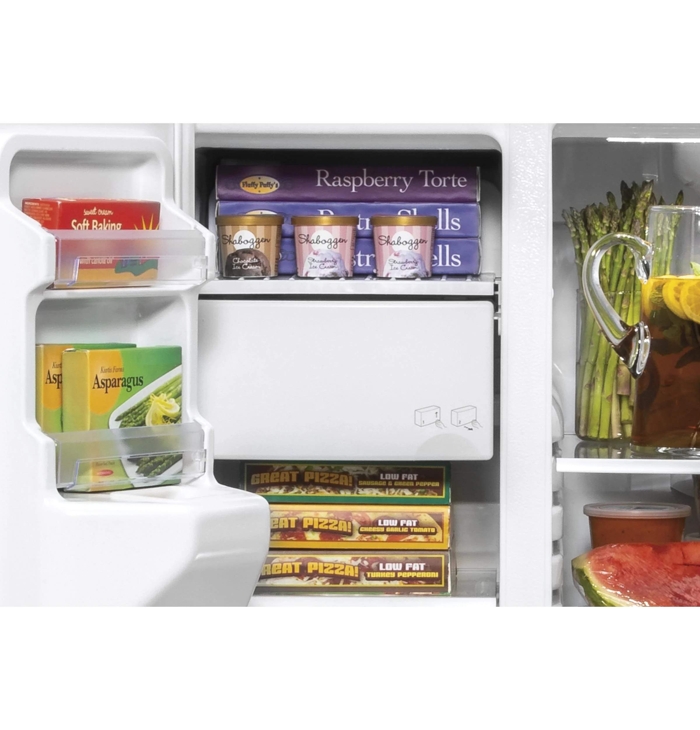 GSS25IYNFS GE 25.1 Cu. Ft. Fingerprint Resistant Side-By-Side Refrigerator - Image 6