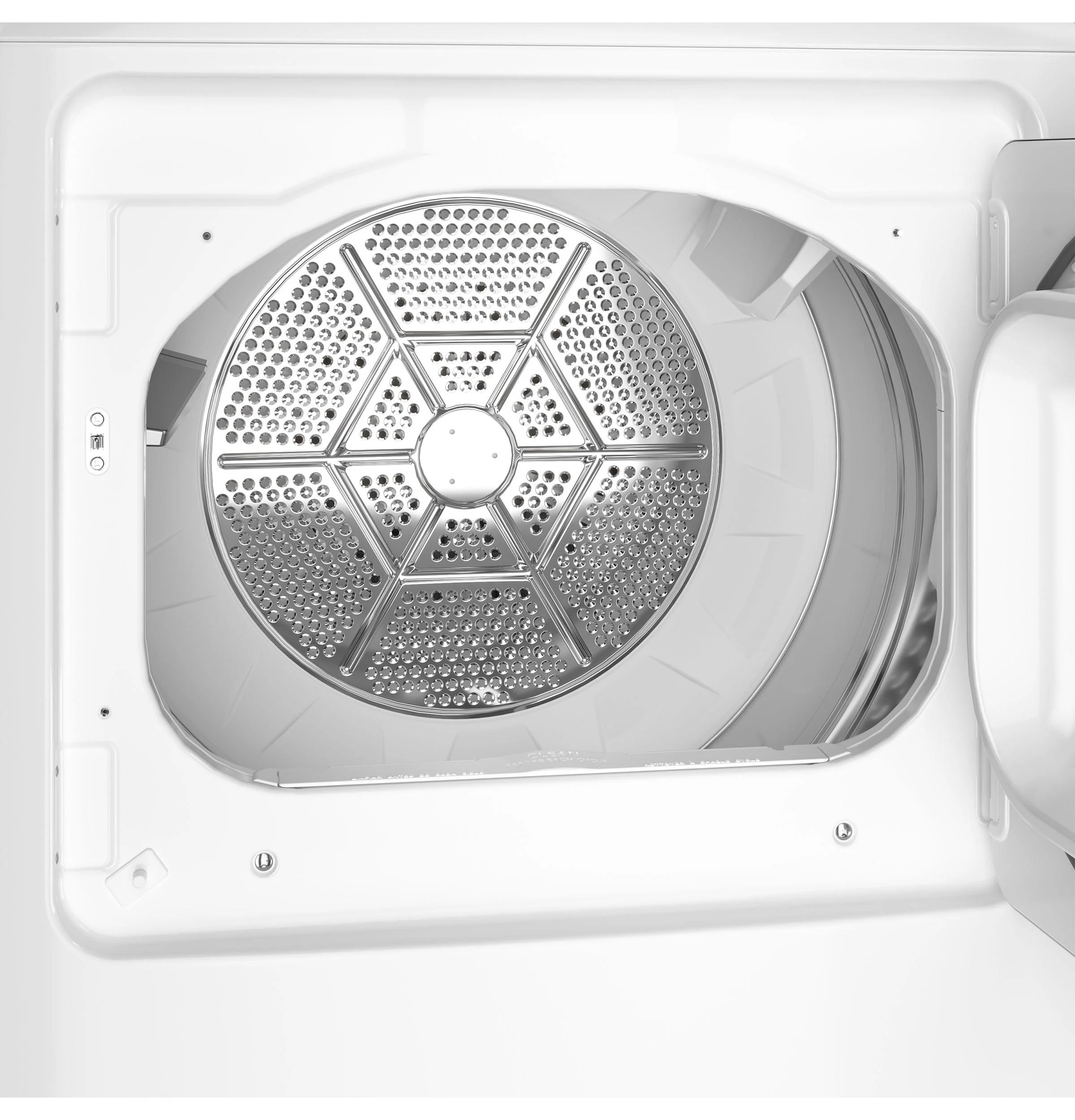 GTD38EASWWS GE® 7.2 cu. ft. Capacity Electric Dryer with Up To 120 ft. Venting and Reversible Door - Image 3