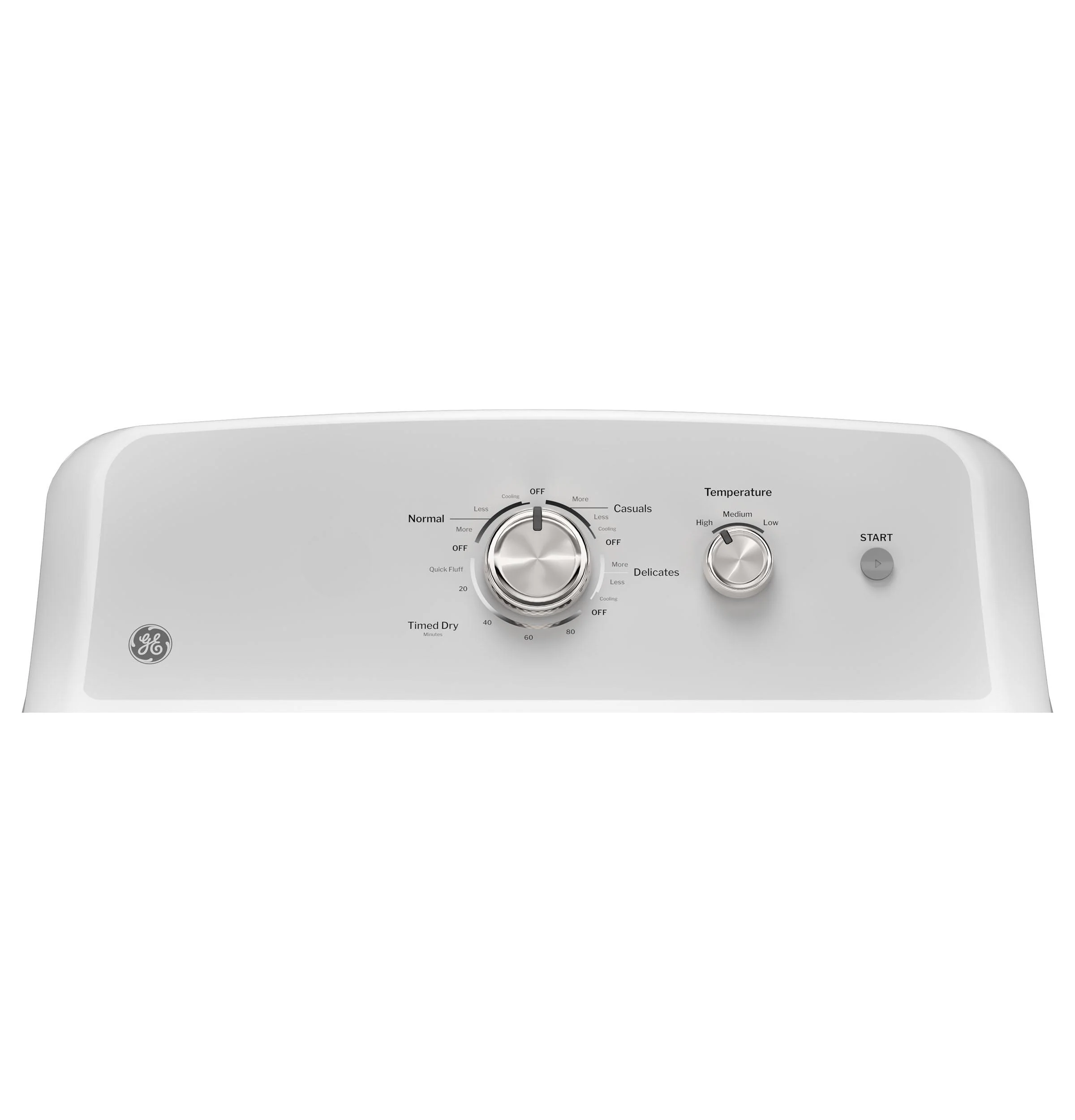 GTD38GASWWS GE® 7.2 cu. ft. Capacity Gas Dryer with Up To 120 ft. Venting and Reversible Door - Image 2