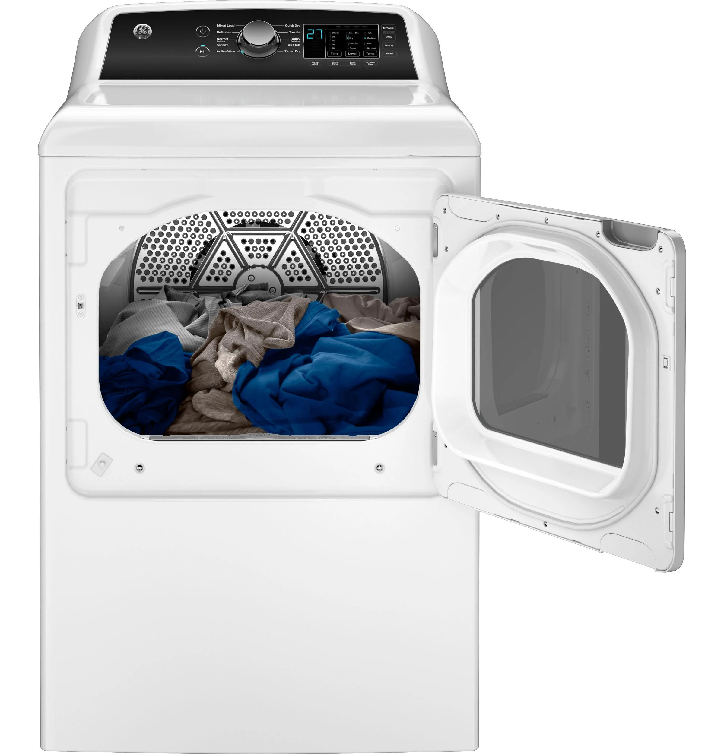 GTD58EBSVWS GE® 7.4 cu. ft. Capacity Electric Dryer with Up To 120 ft. Venting and Sensor Dry - Image 6