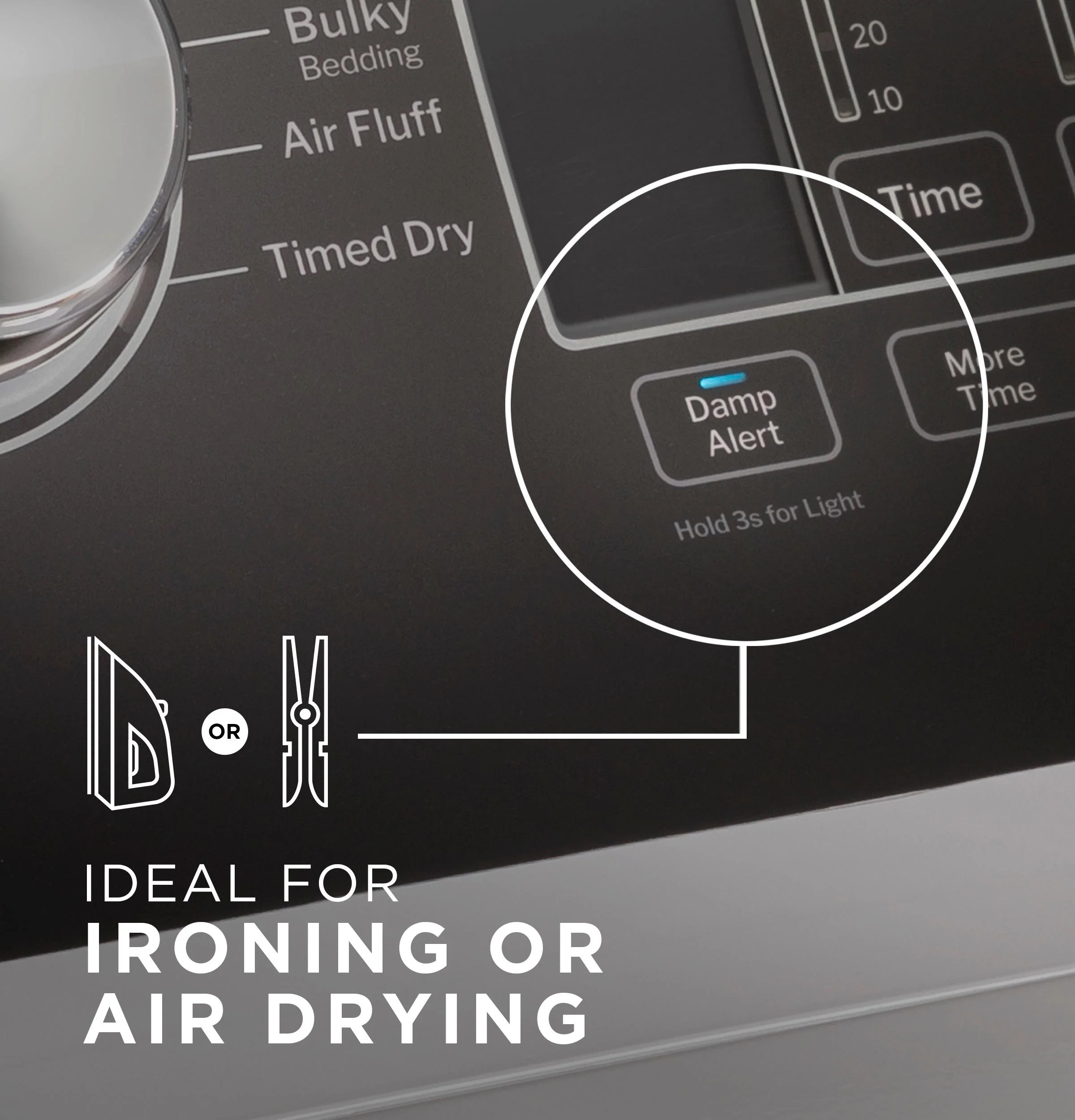 GTD58GBPVDG GE® 7.4 cu. ft. Capacity Gas Dryer with Up To 120 ft. Venting and Sensor Dry - Image 11