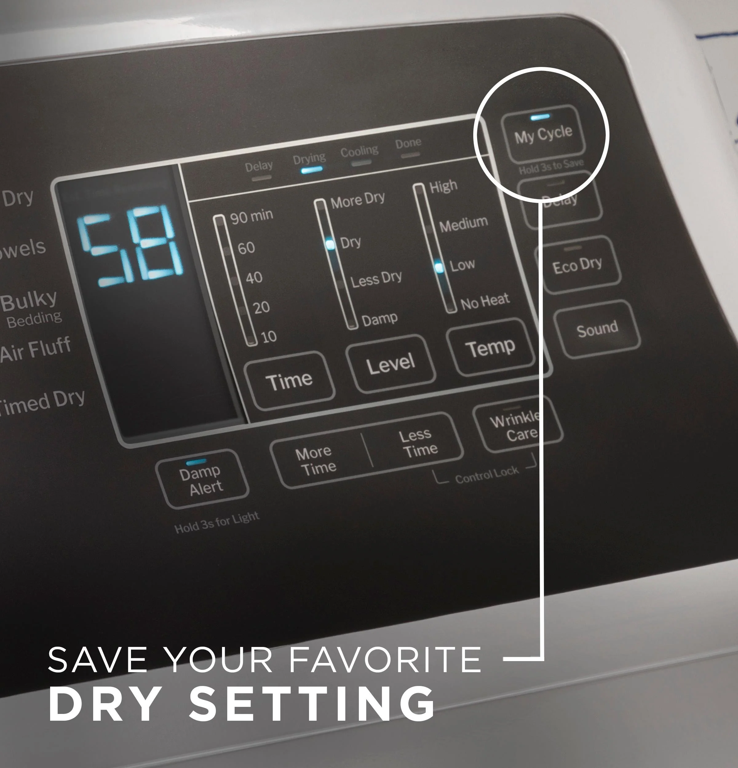 GTD58GBSVWS GE® 7.4 cu. ft. Capacity Gas Dryer with Up To 120 ft. Venting and Sensor Dry - Image 13